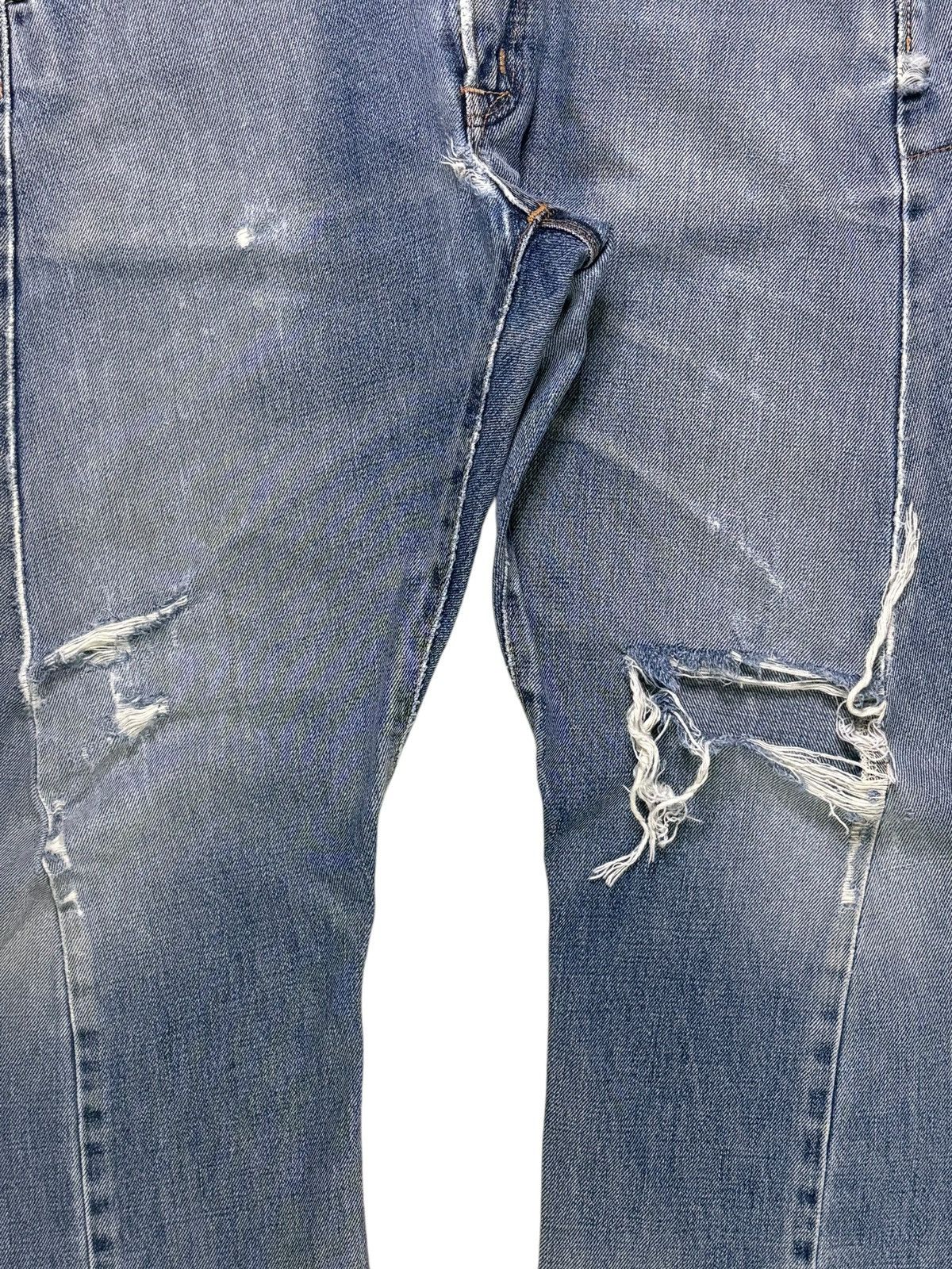 Edwin × Japanese Brand Vintage Edwin E Function Spiral Faded Wash Rip Loose Jean Size US 29 - 5 Thumbnail