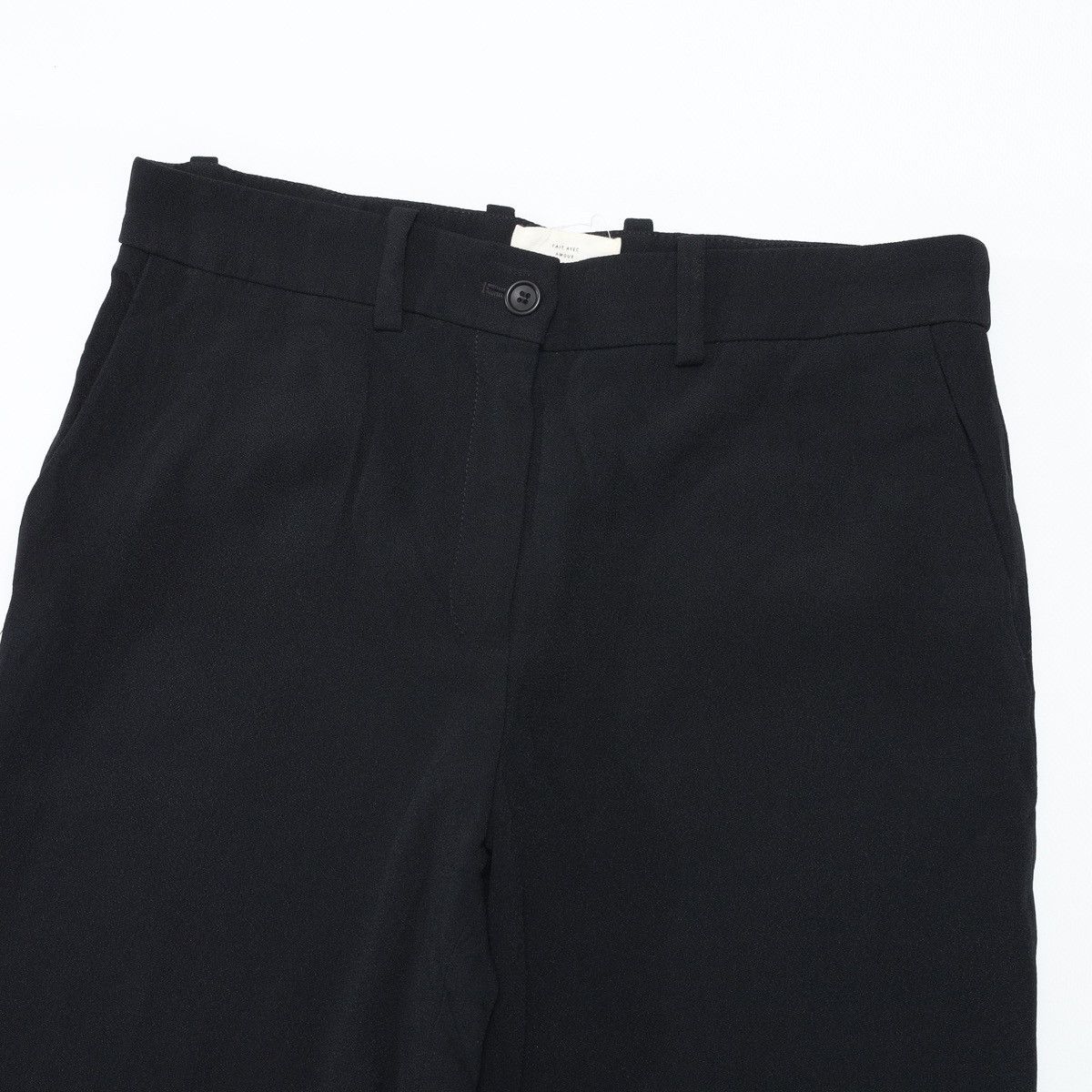 Sezane Sezane Cotton Viscose Black Pants Trousers Size 25" / US 0 / IT 36 - 6 Thumbnail