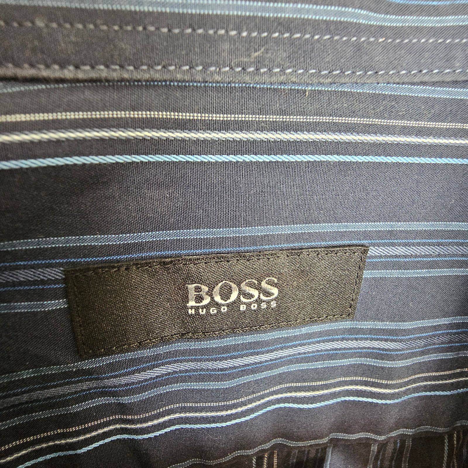 Hugo Boss Boss Hugo Boss Dress Shirt Blue Striped Button Up 32/33 Size US XS / EU 42 / 0 - 6 Thumbnail