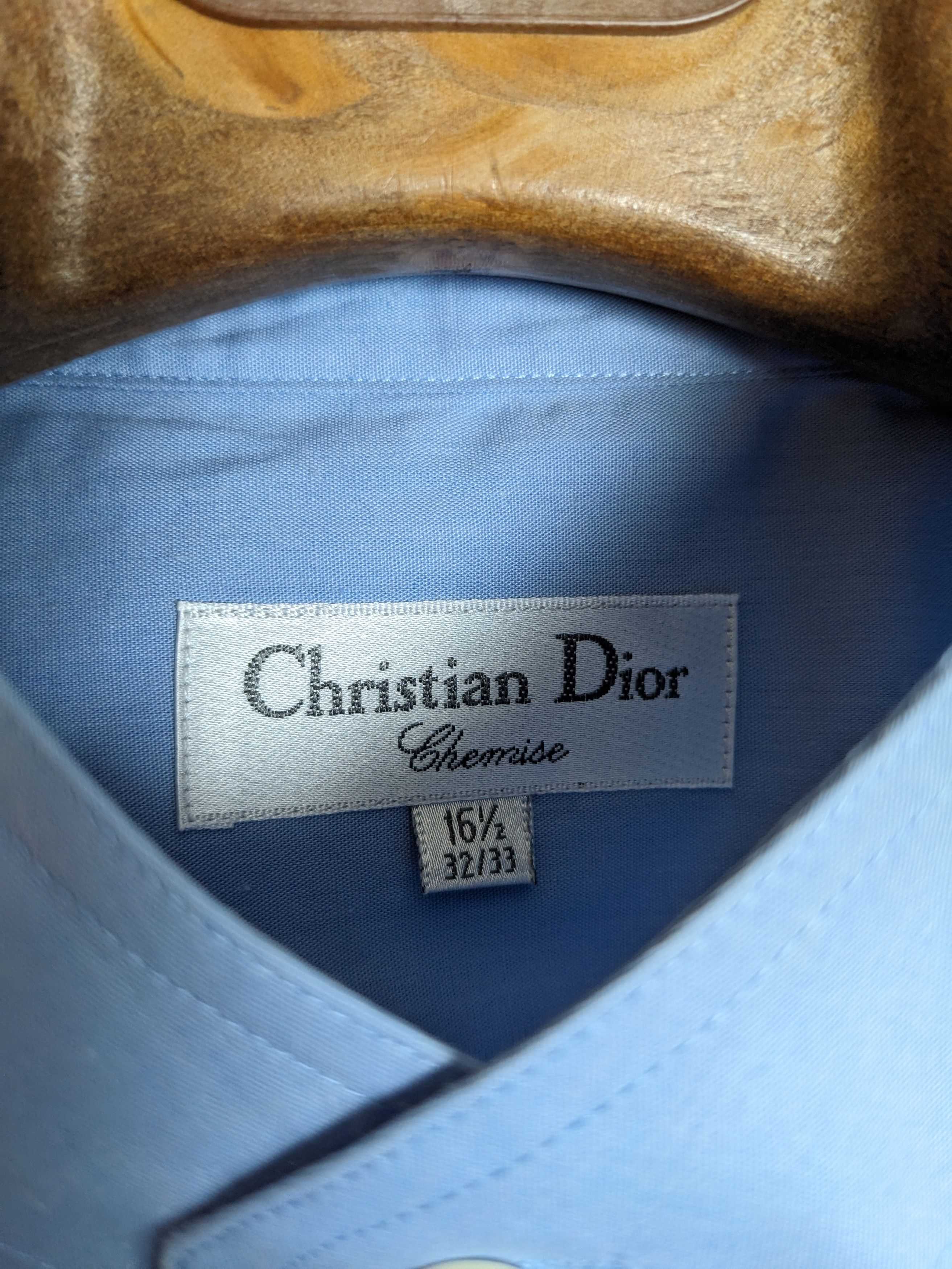 Dior Christian Dior Chemise Blue Button Up Shirt Mens Size US L / EU 52-54 / 3 - 3 Thumbnail