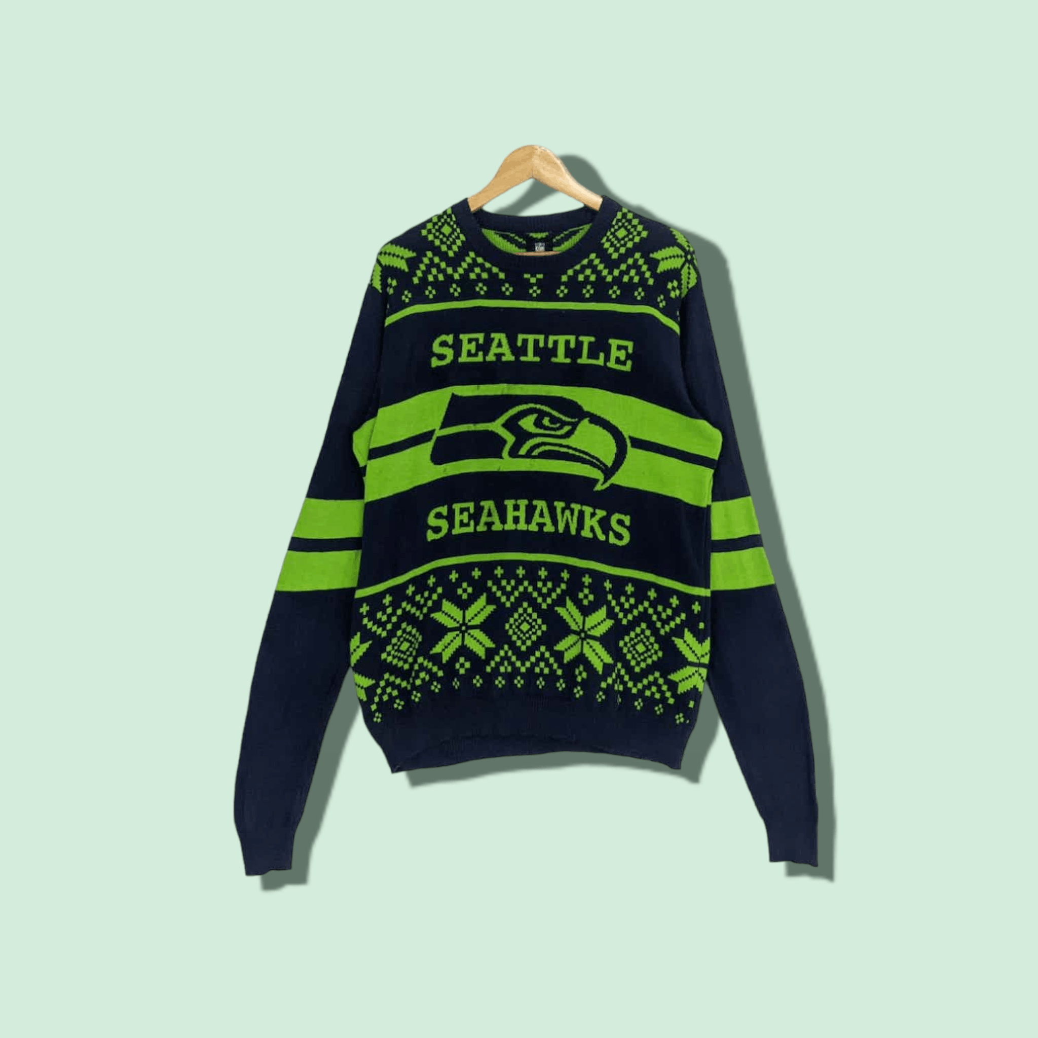 NFL NFL Seattle Seahawks American Football Knitwear Sweatshirt Size US L / EU 52-54 / 3 - 1 Thumbnail