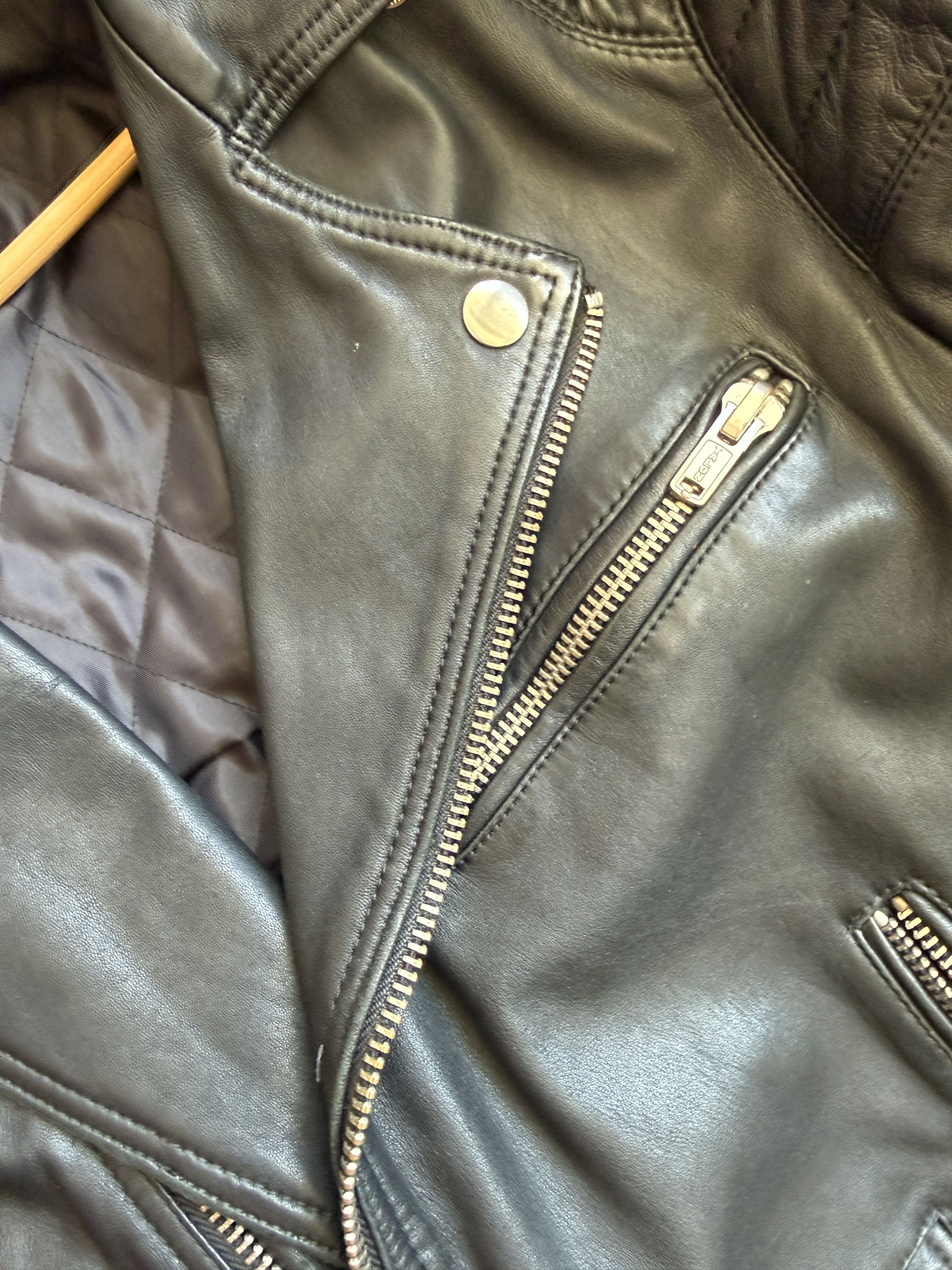 Blk Dnm BLK DNM Leather Jacket 5 Black Vintage Lindeberg Era Moto Size US M / EU 48-50 / 2 - 7 Thumbnail