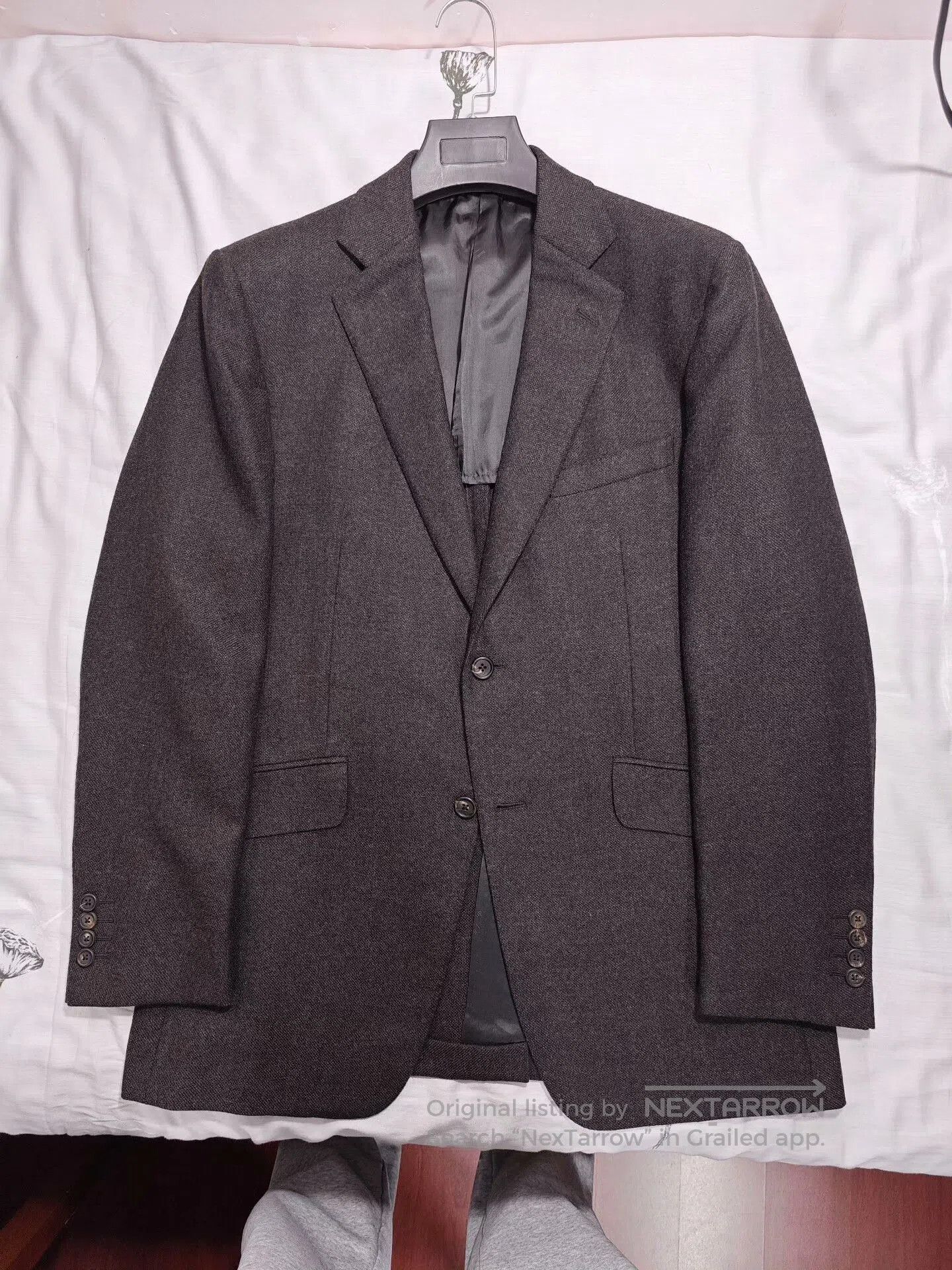Ermenegildo Zegna Dunhill Wool Linen Blend Suit Jacket. Size US L / EU 52-54 / 3 - 5 Thumbnail