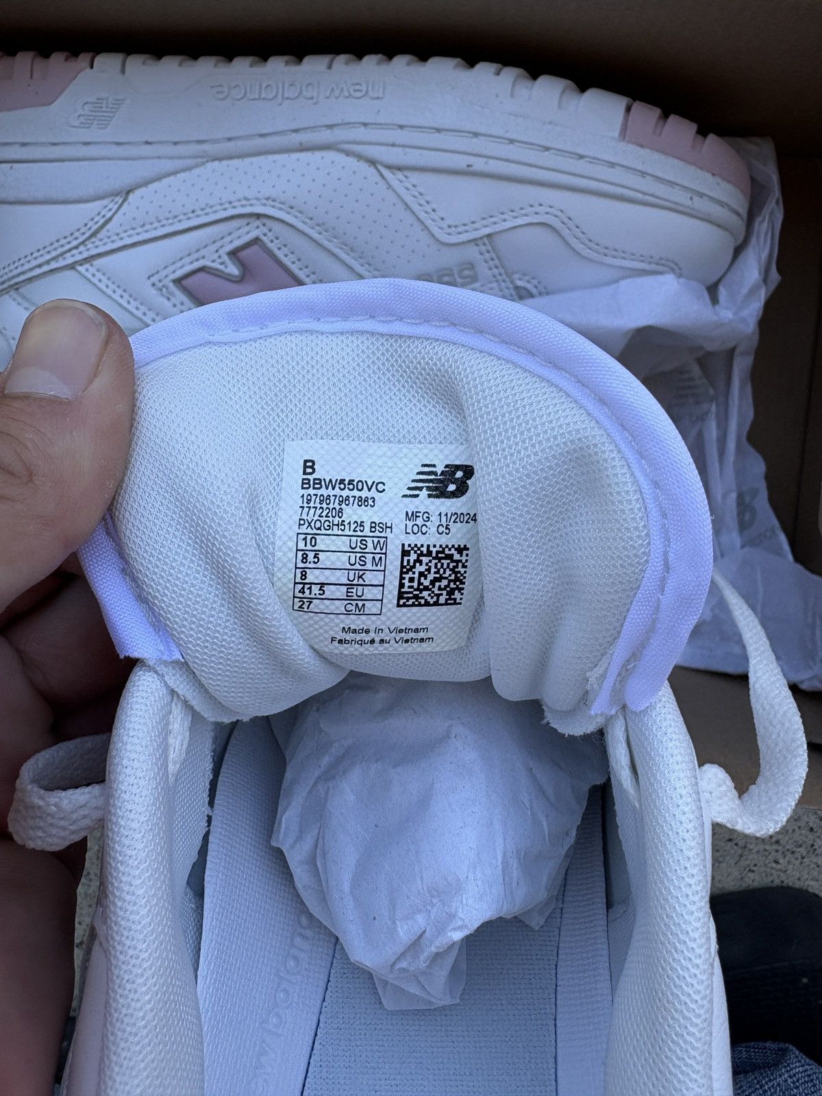 New Balance DS New Balance 550 “White Twilight Haze” Women’s Size 10 Size US 10 / EU 43 - 8 Thumbnail