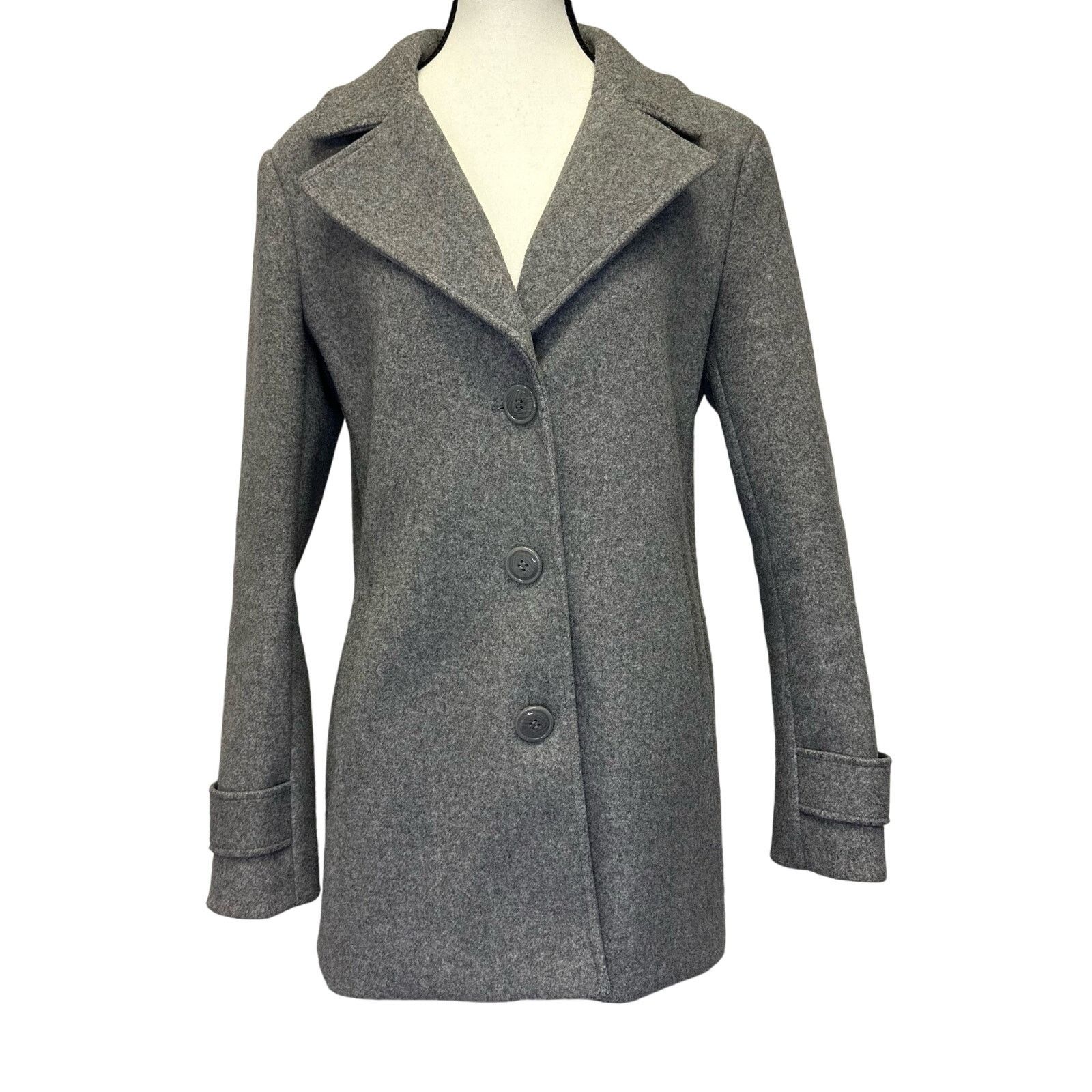 Andrew Marc Marc New York by Andrew Marc Women’s Gray Wool Coat Size M / US 6-8 / IT 42-44 - 1 Thumbnail