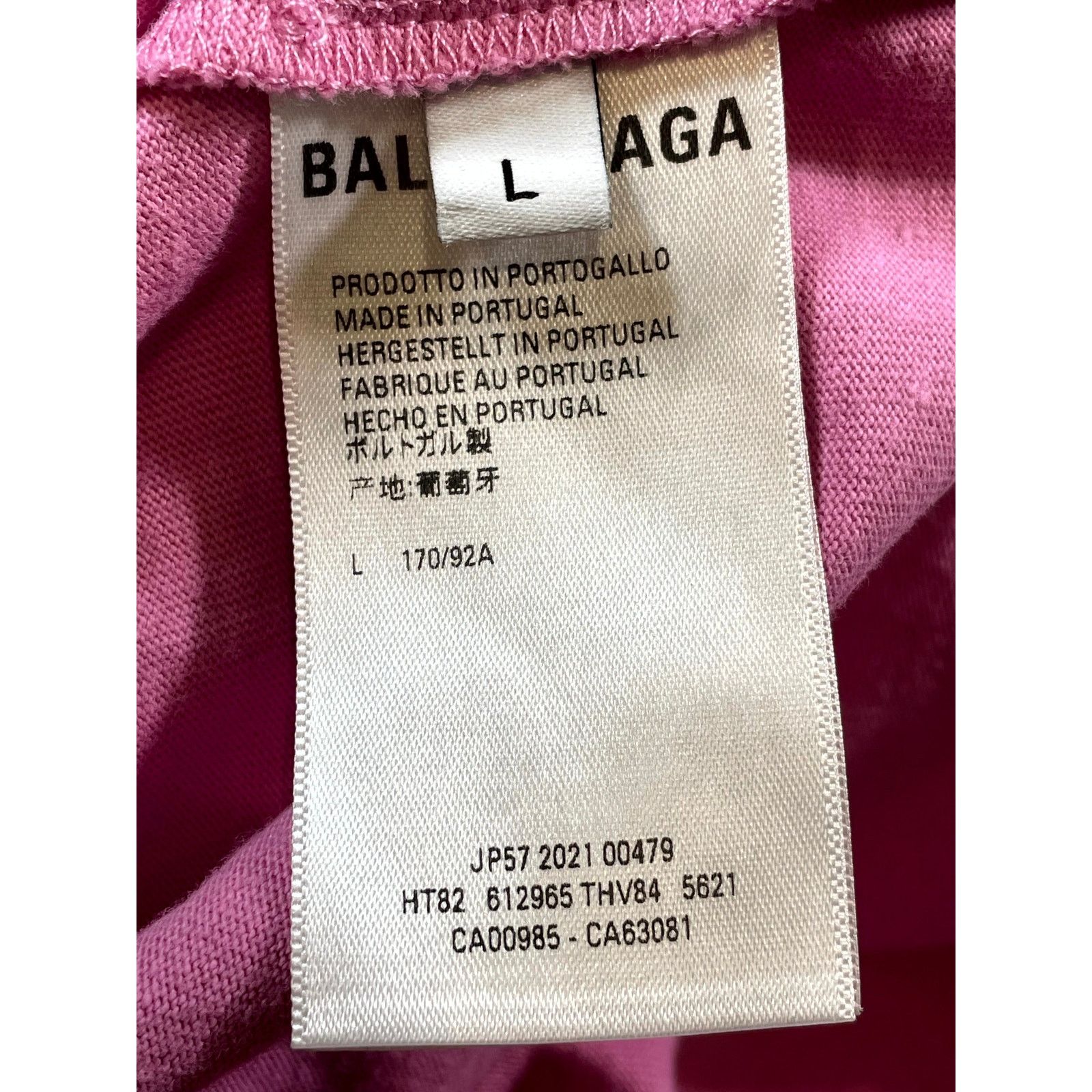 Balenciaga Balenciaga World Food Programme Pink Tee Size US L / EU 52-54 / 3 - 4 Thumbnail