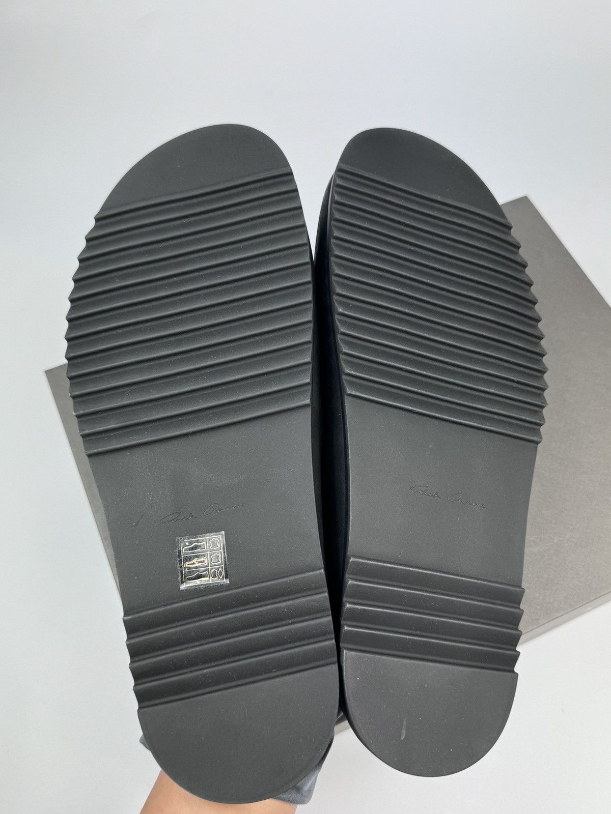 Rick Owens BLACK LEATHER SLIP ON MULES Size US 10 / EU 43 - 5 Thumbnail