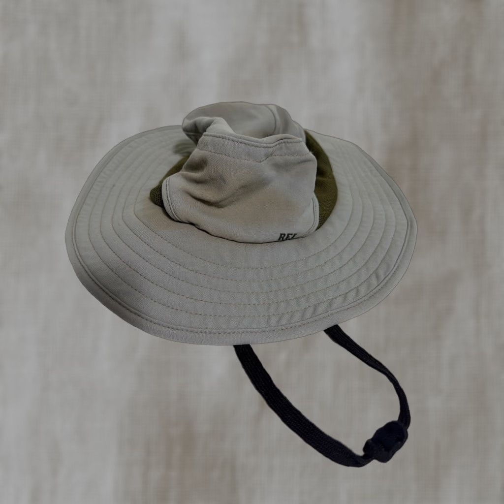 Vintage REI Gray Boonie Hat Fishing Hiking Coolmax Nylon Vented Size M Stains Men Size ONE SIZE - 1 Thumbnail