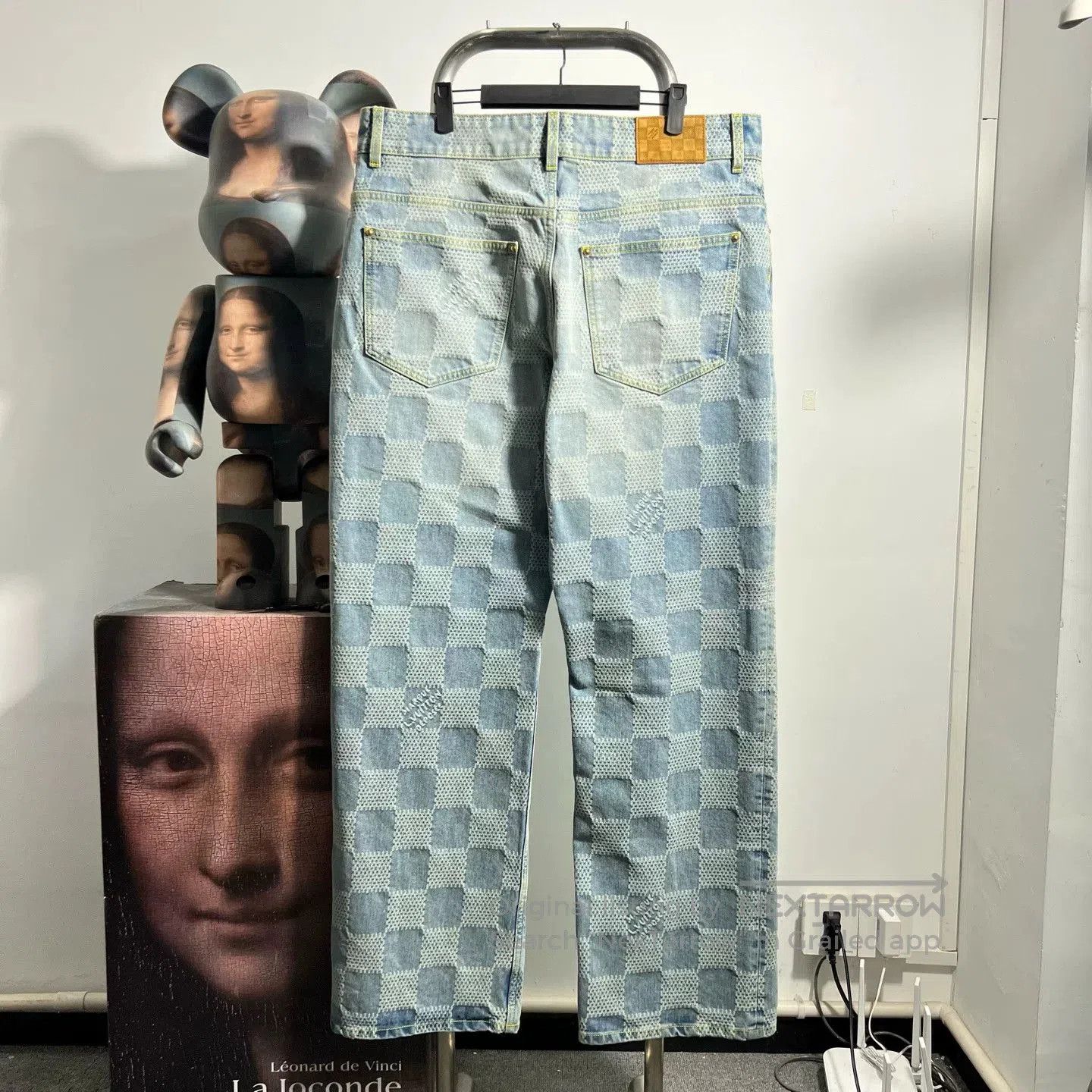 Louis Vuitton Louis Vuitton Checkerboard Denim Jeans. Size US 38 / EU 54 - 2 Thumbnail