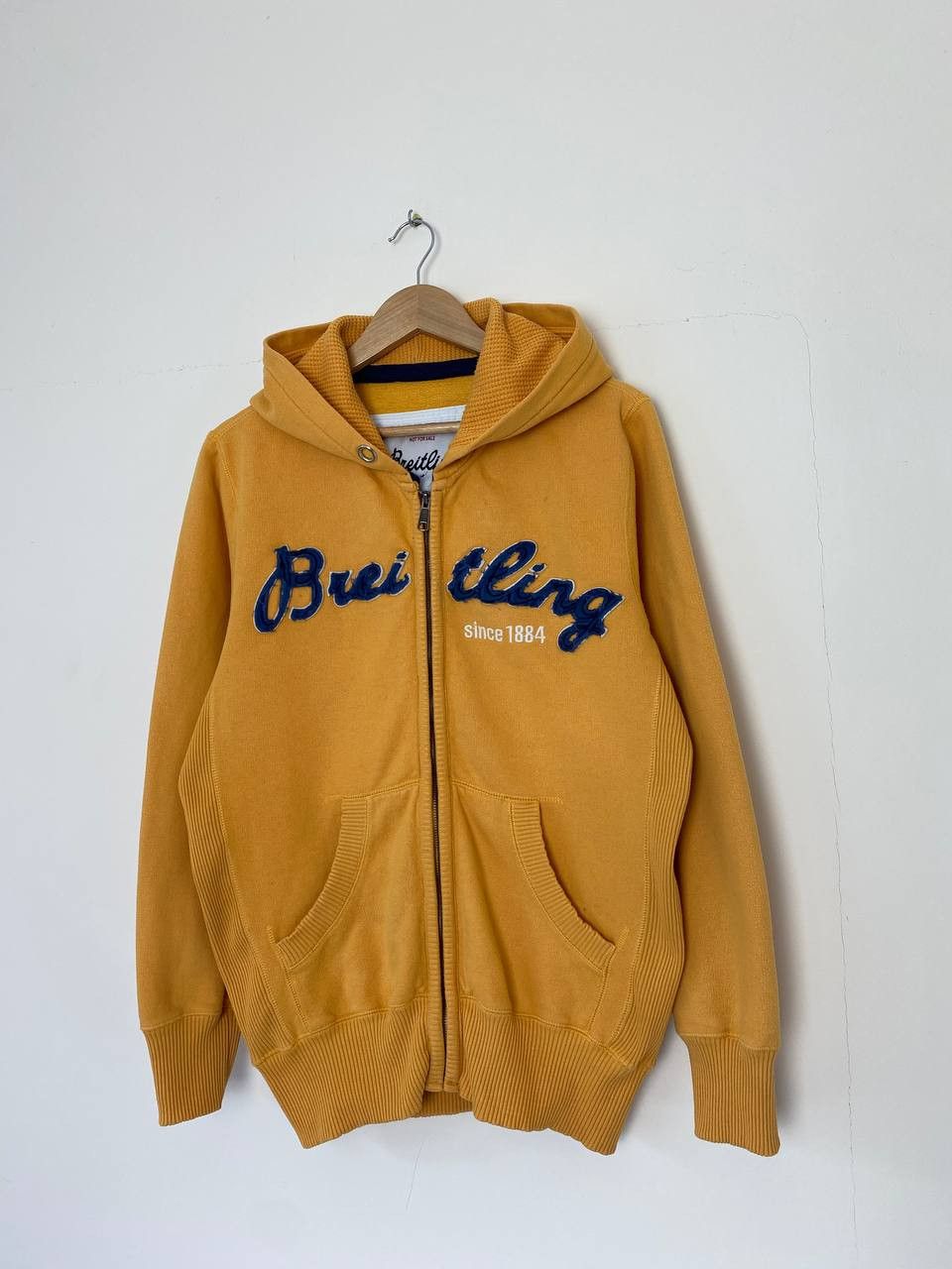 Breitling since 1884 Yellow Zip Hoodie