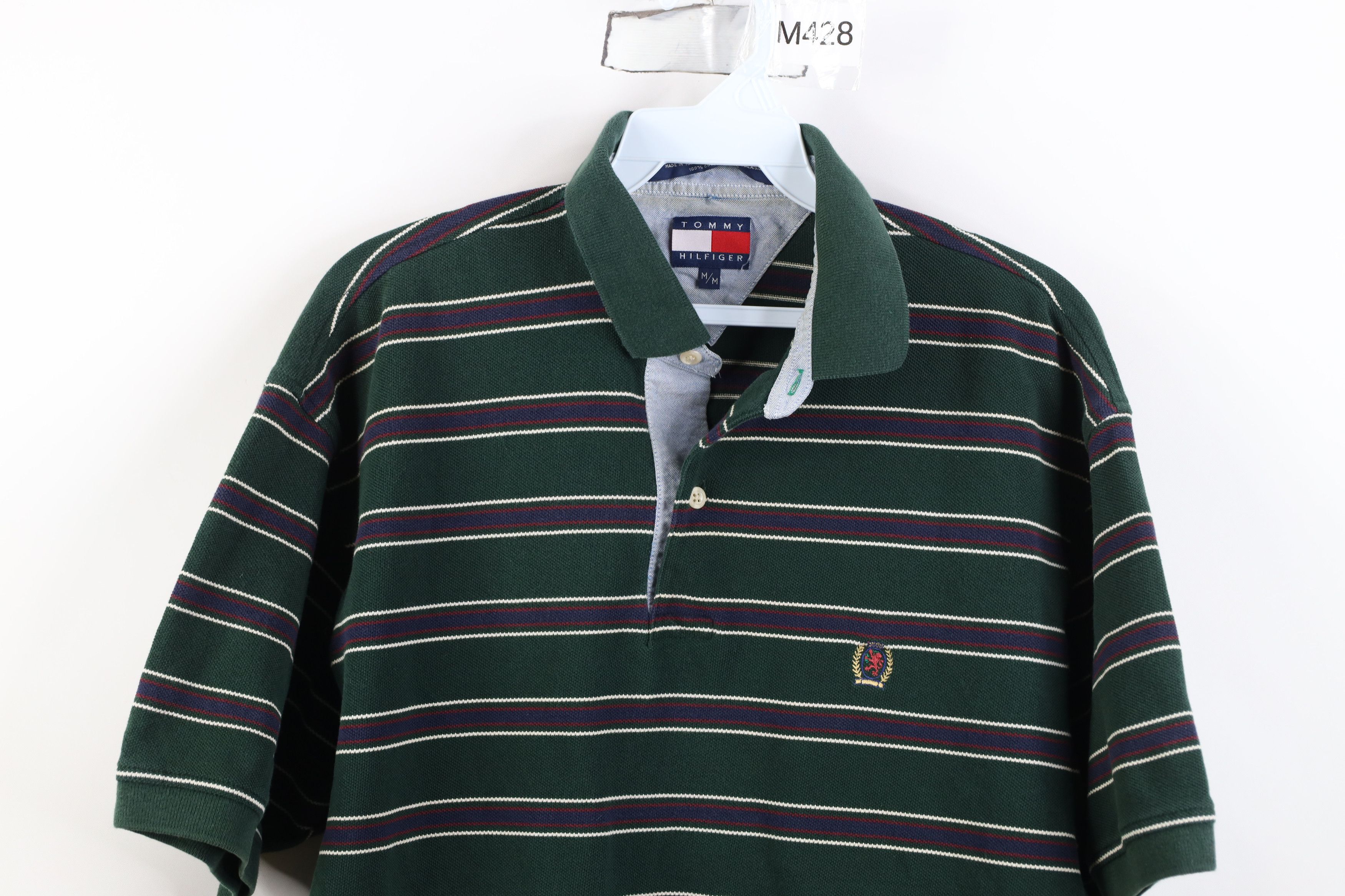 Tommy Hilfiger Vintage 90s Y2K Tommy Hilfiger Rugby Polo Shirt Cotton Size US M / EU 48-50 / 2 - 2 Thumbnail