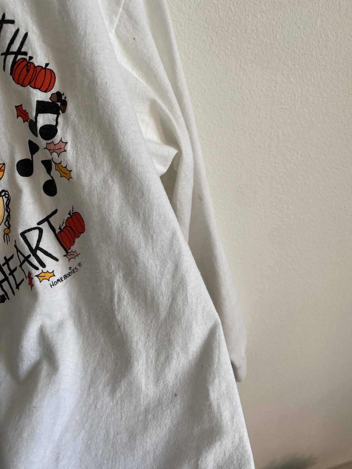 Vintage Vintage 90s Thanksgiving Tee Size US XL / EU 56 / 4 - 6 Thumbnail
