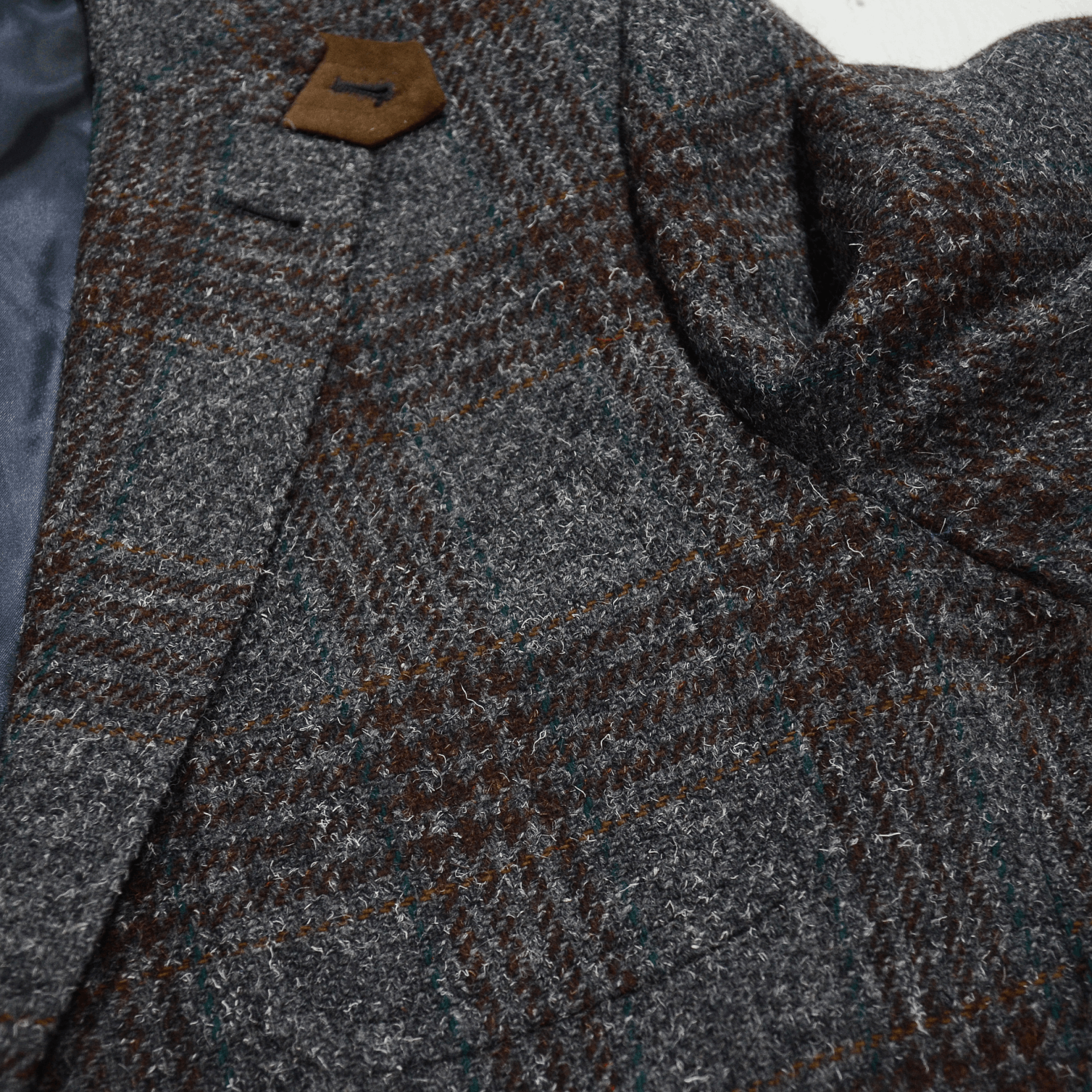 Other Martin Greenfield Tweed Blazer Coat Check 42 Hadn Tailored Size 42R - 6 Thumbnail