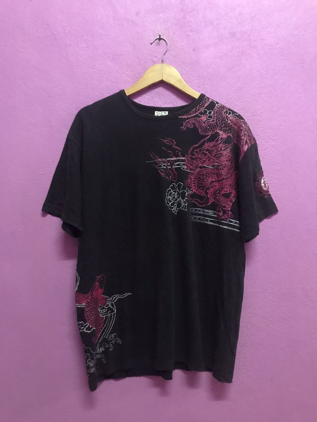 Other Fish Koi Embroidered T-Shirts Size 3L Size US L / EU 52-54 / 3 - 2 Thumbnail