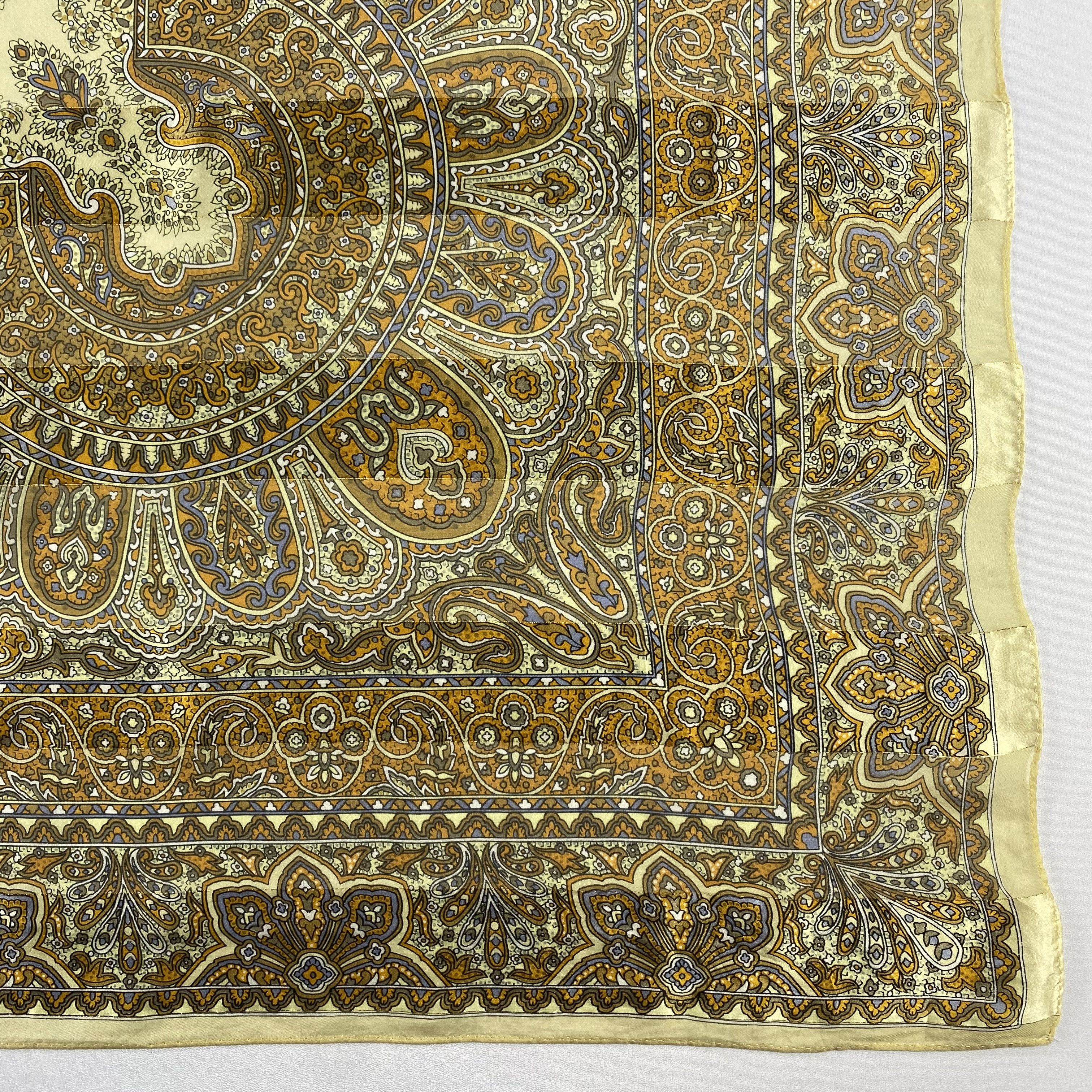 Japanese Brand × Vintage Vintage Italian Silk Scarf Hand Rolled Paisley SS076 Size ONE SIZE - 2 Thumbnail