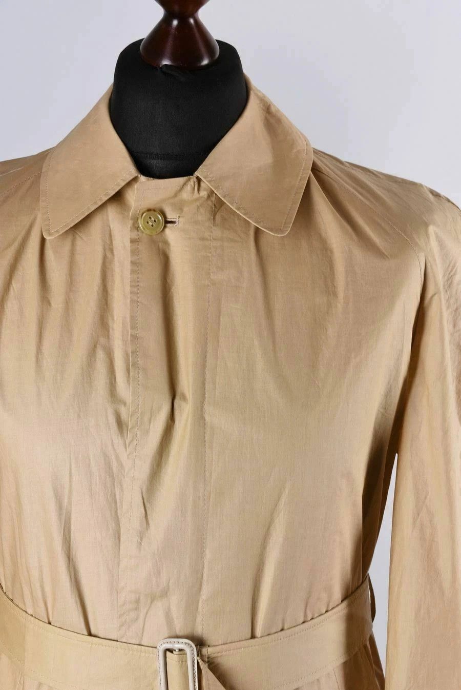 Herno Women's Herno Vintage Cotton Trench Coat Beige Size XL Size XL / US 12-14 / IT 48-50 - 2 Thumbnail