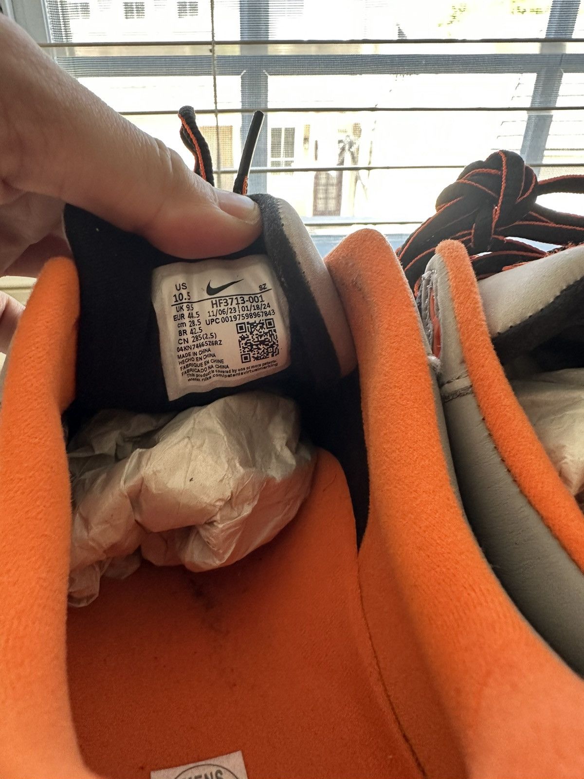 Huf × Nike HUF x Nike Air Max 1 Orange Size US 10.5 / EU 43-44 - 3 Thumbnail