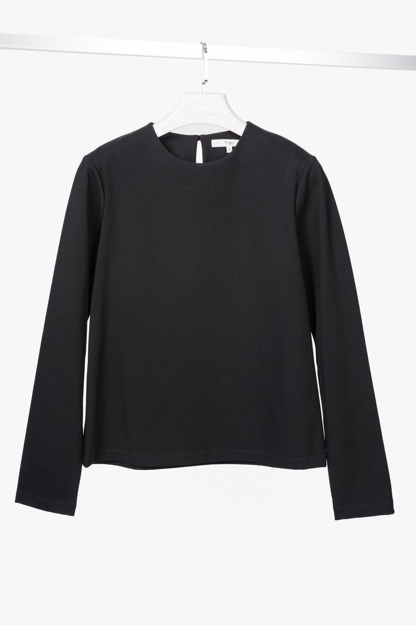 Tibi Tibi Compact Ultra Stretch Knit Long Sleeve Slim Top Size M / US 6-8 / IT 42-44 - 1 Thumbnail