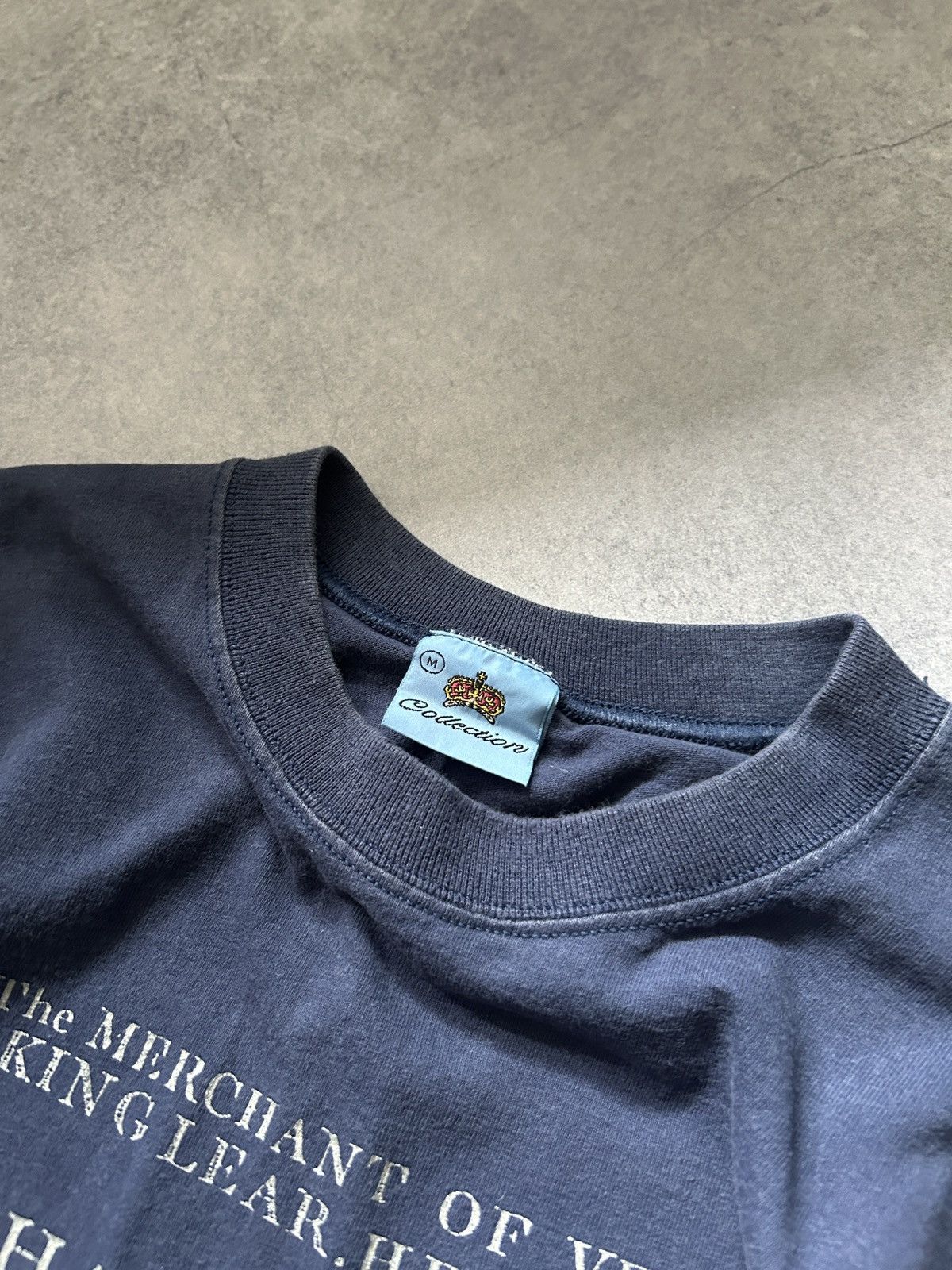 Vintage Vintage Shakespeares big logo shirt mens blue Size US M / EU 48-50 / 2 - 4 Thumbnail