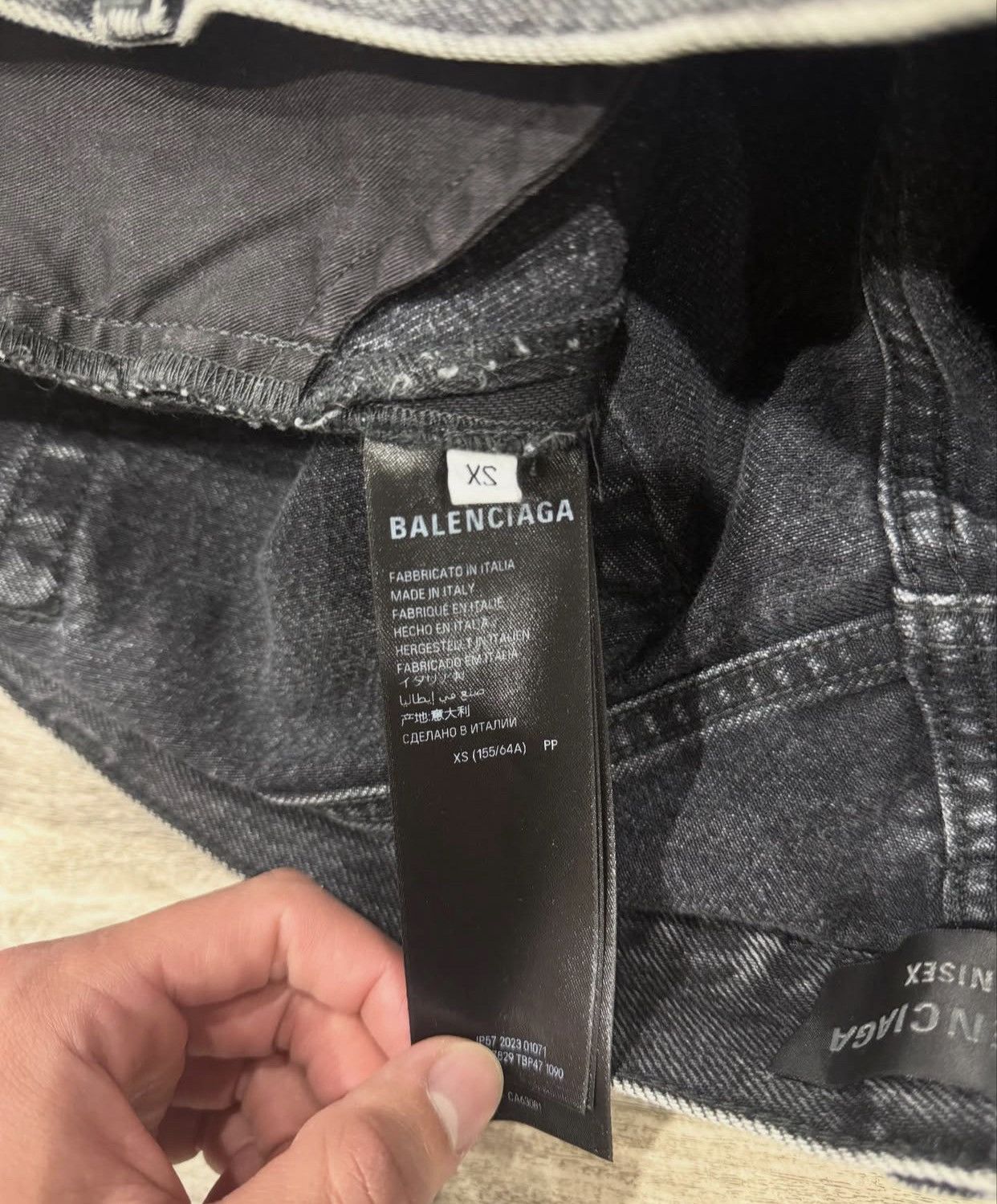 Balenciaga Balenciaga SS23 Lost Tape Denim Black Gray Size US 31 - 6 Thumbnail