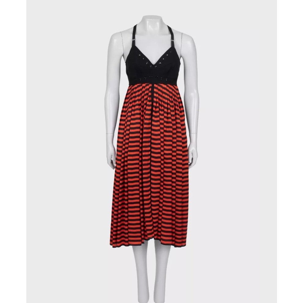 Jean Paul Gaultier Jean Paul Gaultier Silk Striped Dress Sz.38/M Size S / US 4 / IT 40 - 1 Thumbnail