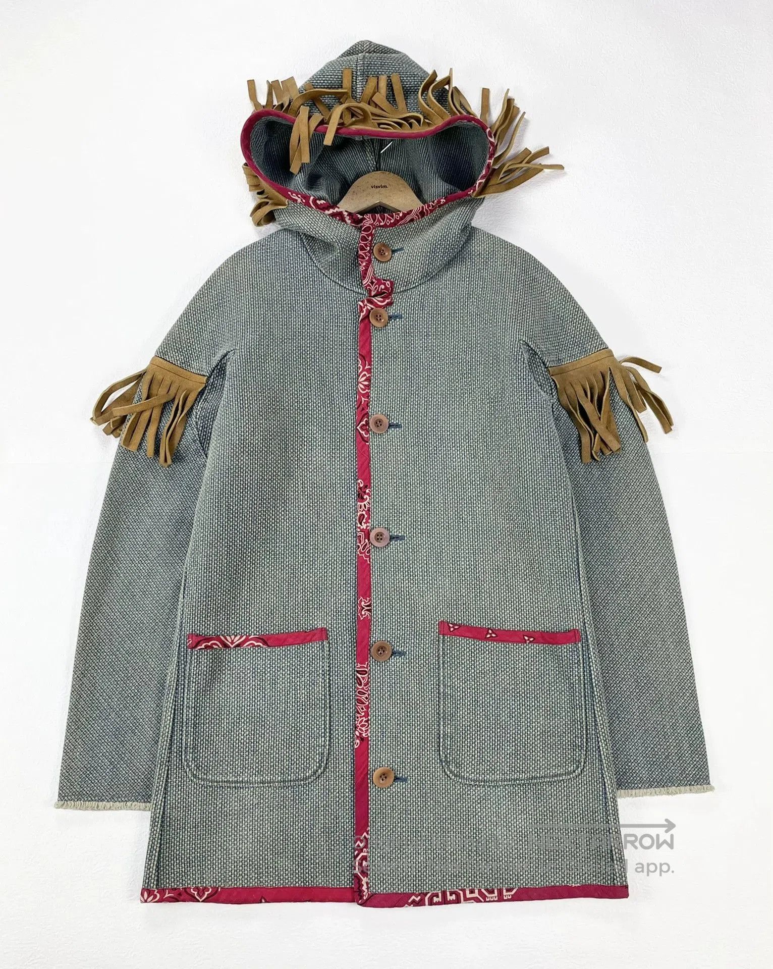 Visvim visvim blue dye fringed coat. Size US XL / EU 56 / 4 - 1 Thumbnail