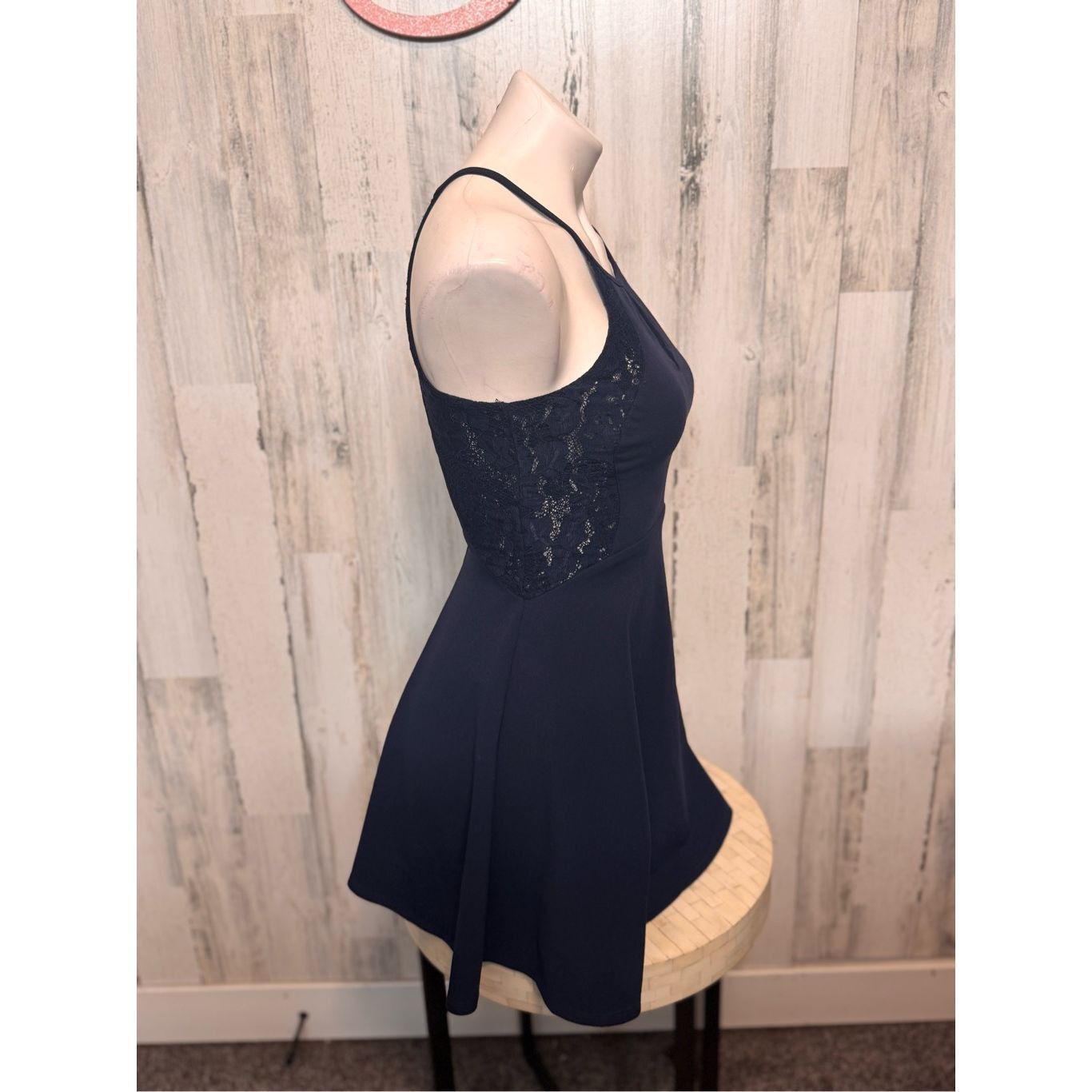Other Speechless Navy Halter Lace Skater Dress Size 3 Size XS / US 0-2 / IT 36-38 - 3 Thumbnail