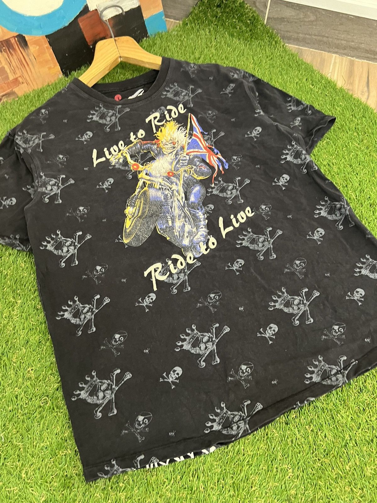 Vintage 🔥 Vintage Y2K Ringspun Avant Garde Gothic Religion Tee Rare Size US L / EU 52-54 / 3 - 5 Thumbnail