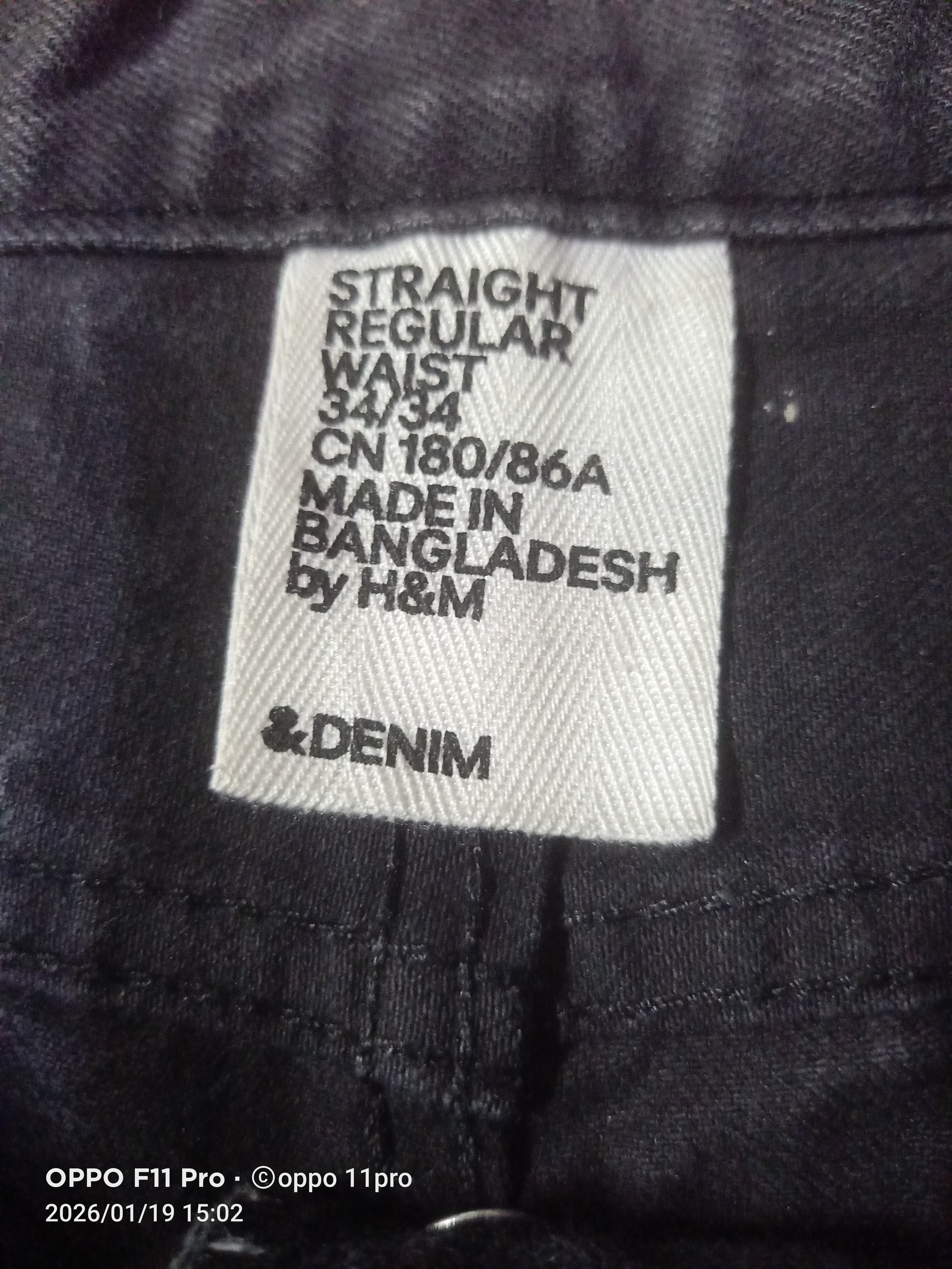 H&M H&M SuperBlack Men Straight Cut Denim 🌟 Size US 36 / EU 52 - 8 Thumbnail