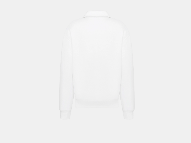 Dior o1w1db10825 443J61 Sweatshirt with Zipped Collar in White Size US S / EU 44-46 / 1 - 2 Thumbnail