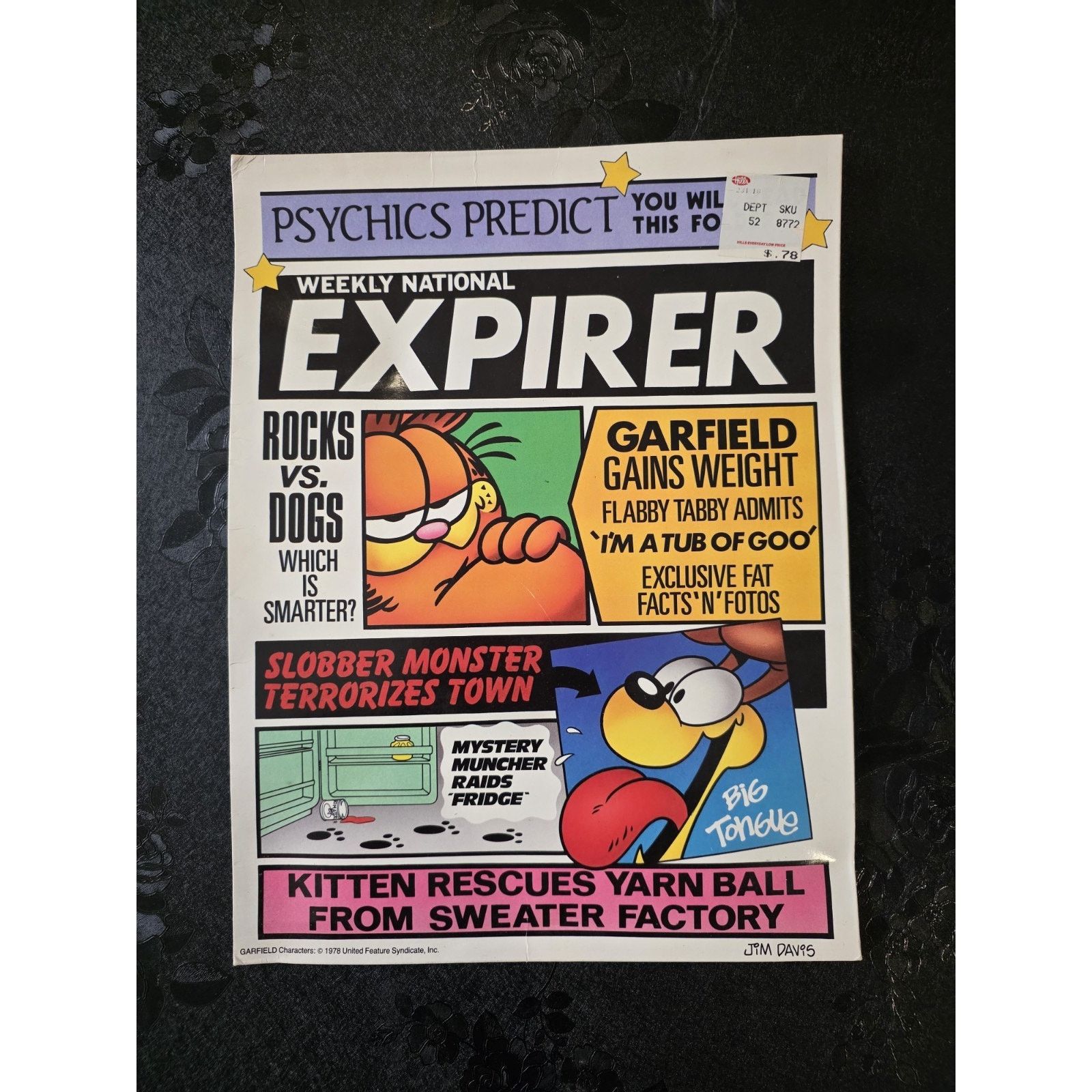 Marvel Comics Mead 2 Pocket Portfolio Folder Garfield Expirer 9X12 1978 Size ONE SIZE - 1 Thumbnail
