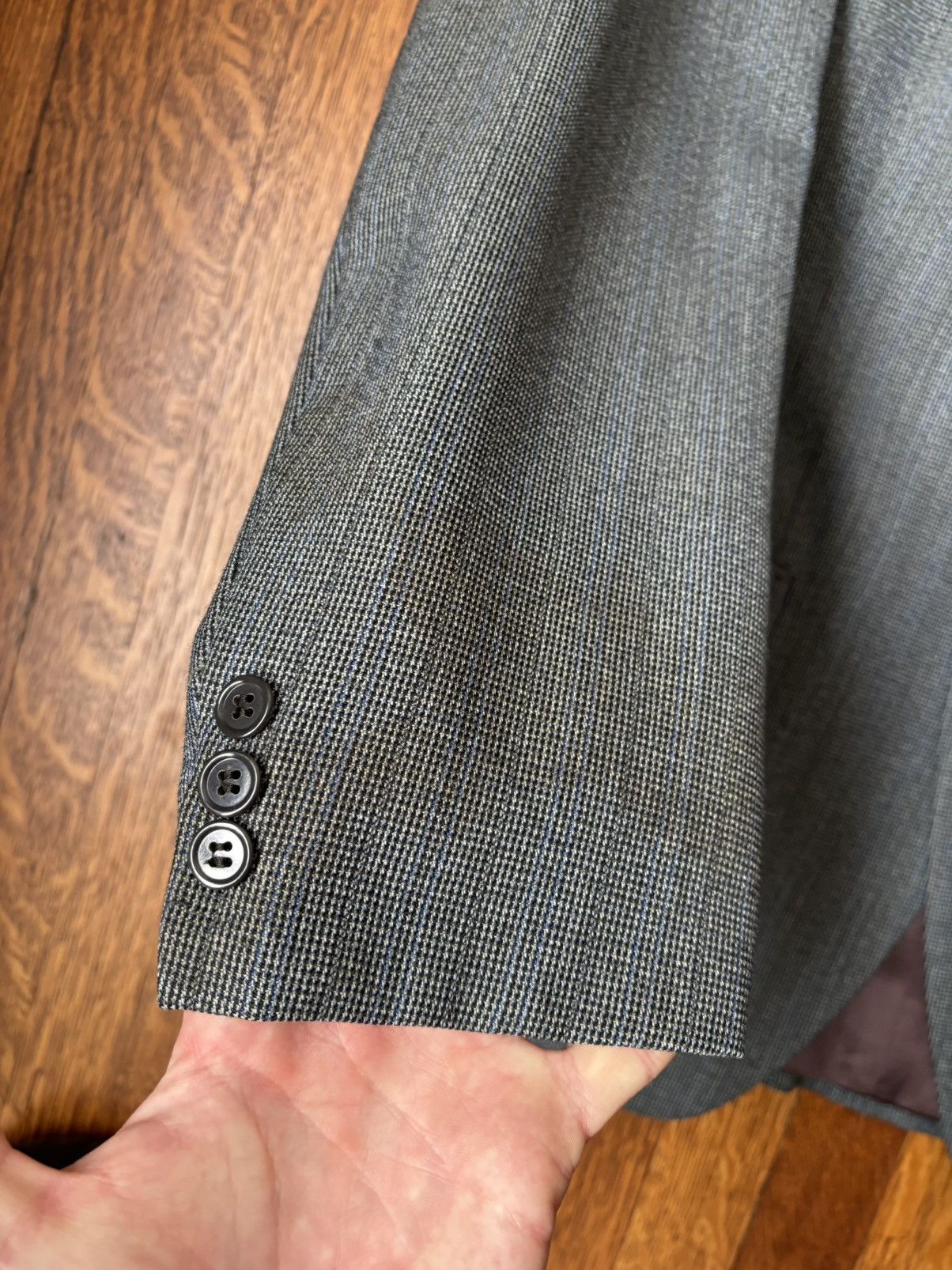 Vintage 1970s Trevira Suit Vintage 2-Piece Suit 1960s Wool Dress Pan Size 36R - 16 Thumbnail