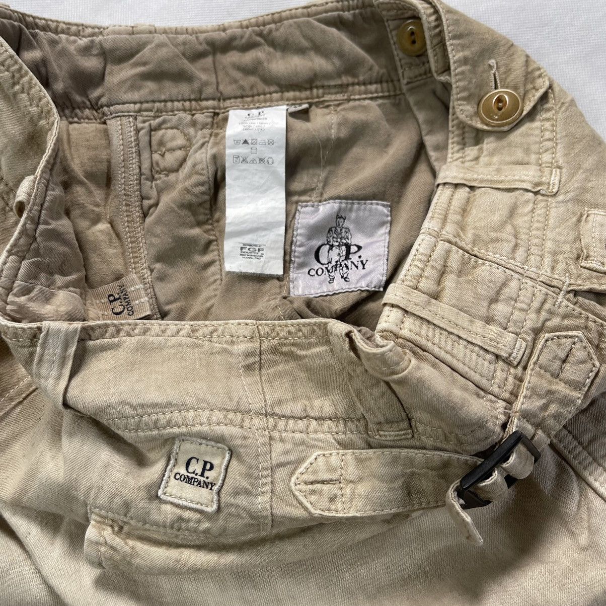 C.P. Company C.P Company Linen With Buckle Waist Military Style Pant Size US 33 - 16 Thumbnail