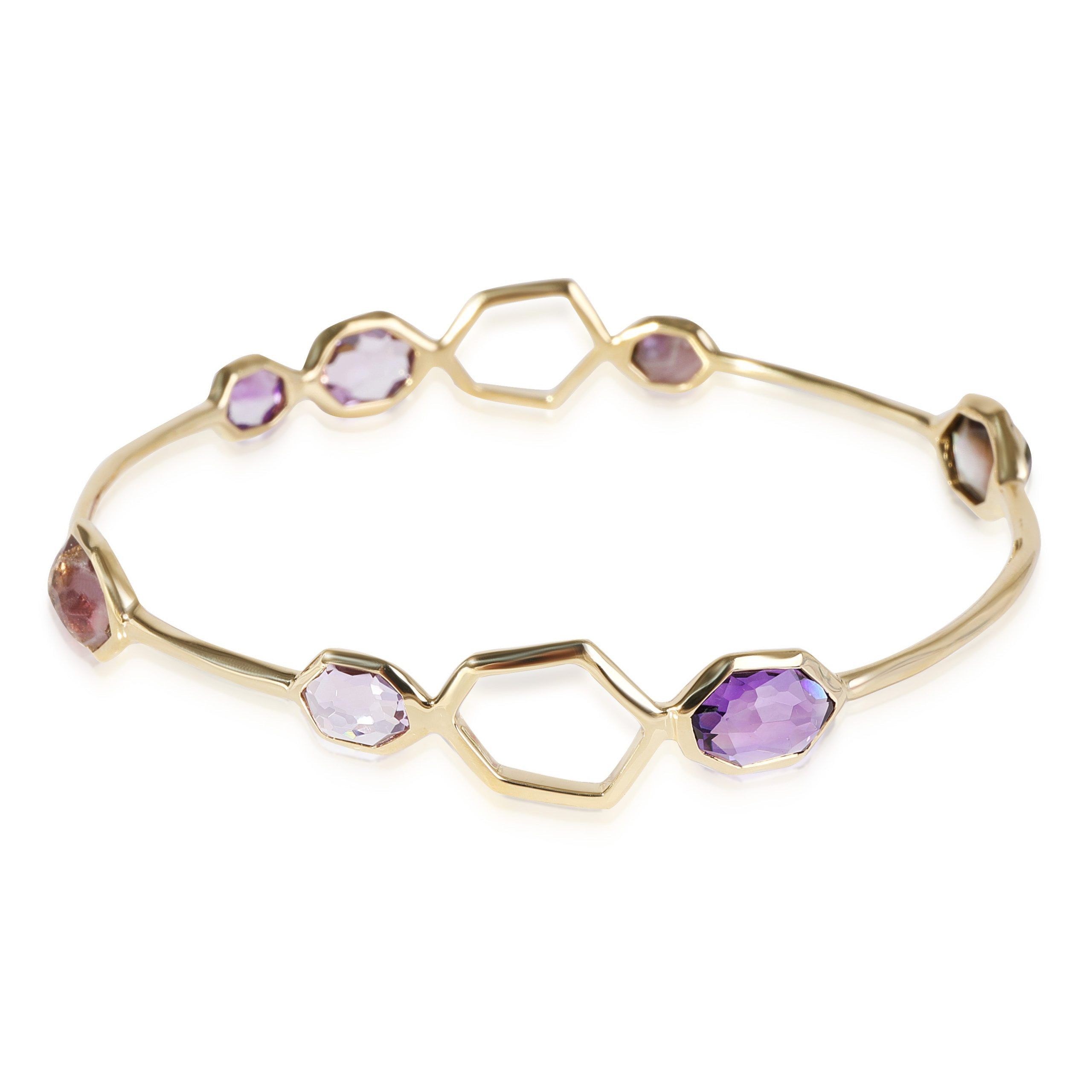 image of Tiffany Co Ippolita Rock Candy Amethyst Bracelet In 18K Yellow Gold, Women's