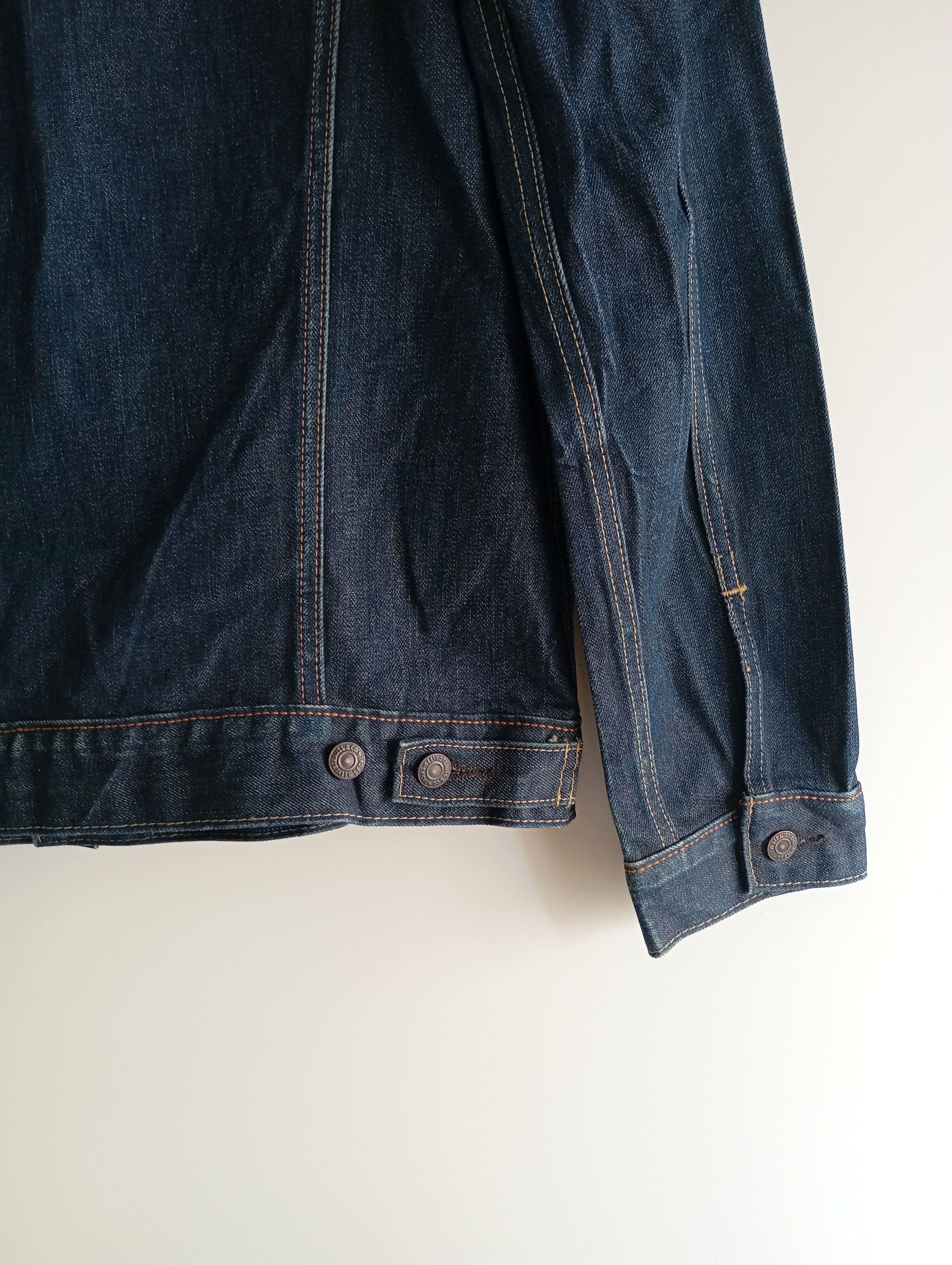 Levi's Levi's Denim Indigo Trucker Jacket Biker Vintage Classic Y2K Size US XL / EU 56 / 4 - 12 Thumbnail