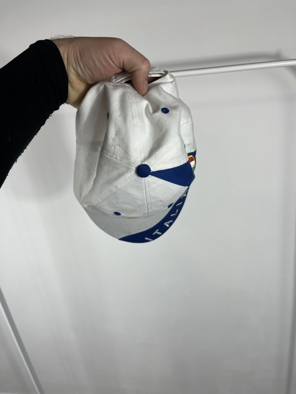 Other Italia Tricolore Embroidered Baseball Cap Blue White Size ONE SIZE - 10 Thumbnail