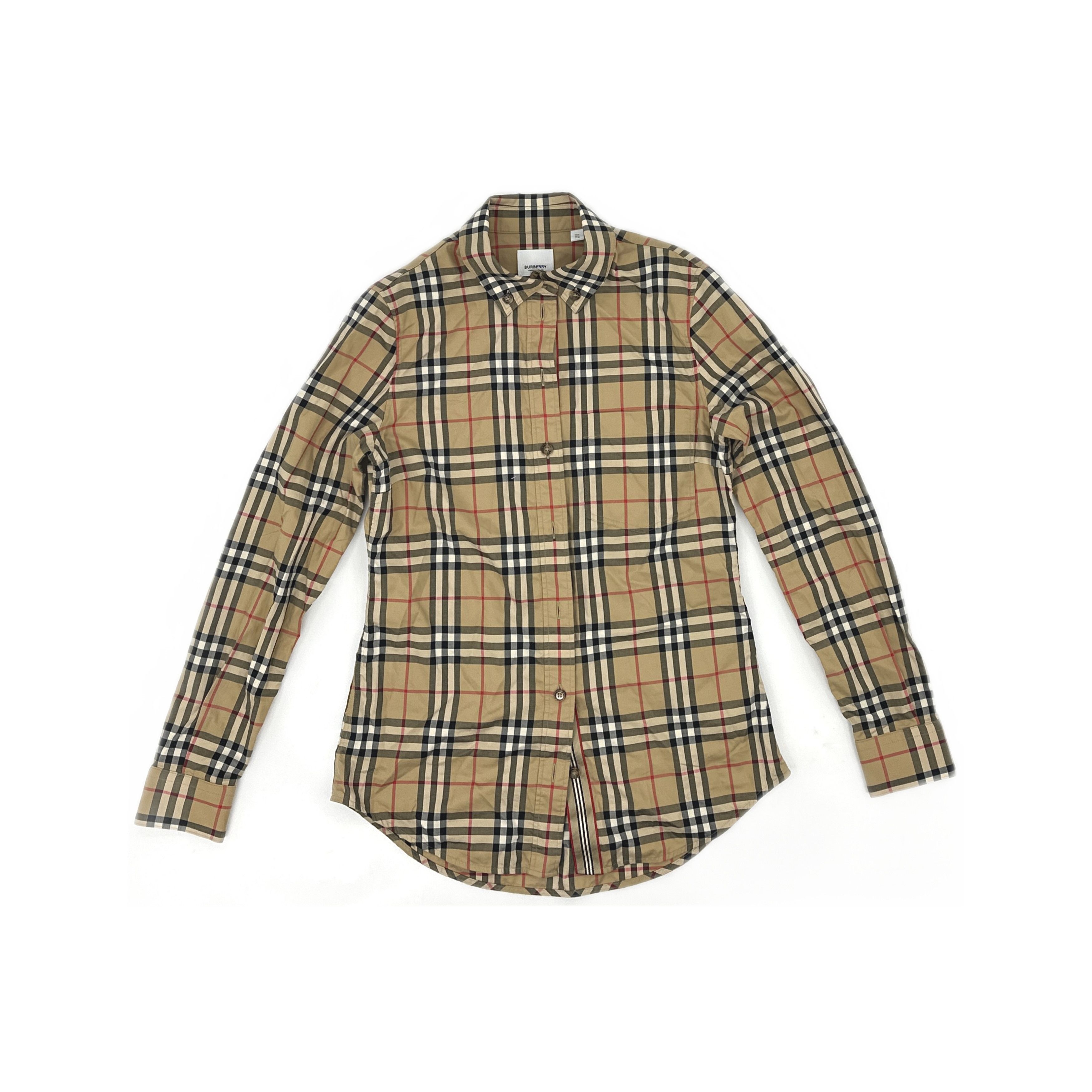Burberry Burberry Check Button Up Shirt Size IT 38 Size XS / US 0-2 / IT 36-38 - 1 Thumbnail