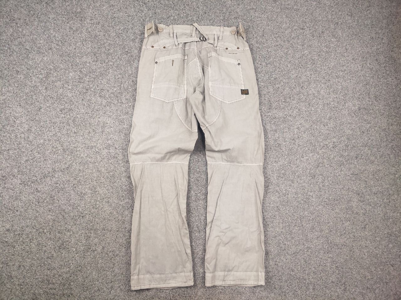 G-Star Vintage G Star Raw 3301 Cargo Multi pocket Double knee Pants Size US 34 / EU 50 - 15 Thumbnail