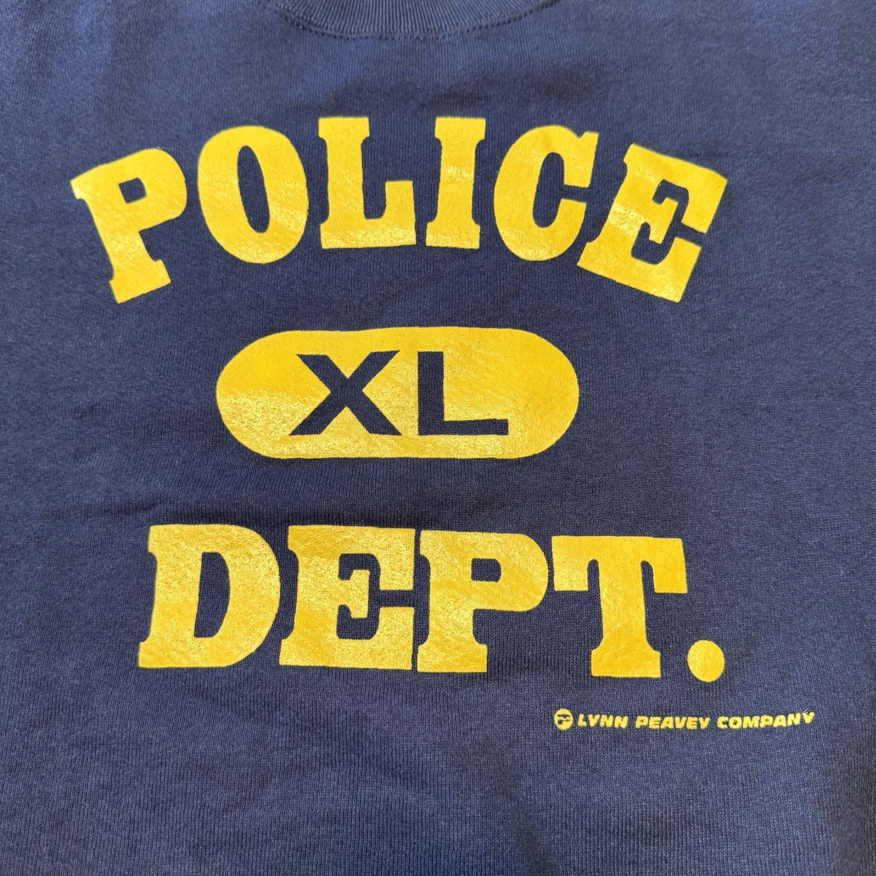 Fruit Of The Loom VINTAGE Police Department Sweatshirt XL Navy Blue Lynn Peavey Company Crewneck Size US XL / EU 56 / 4 - 3 Thumbnail