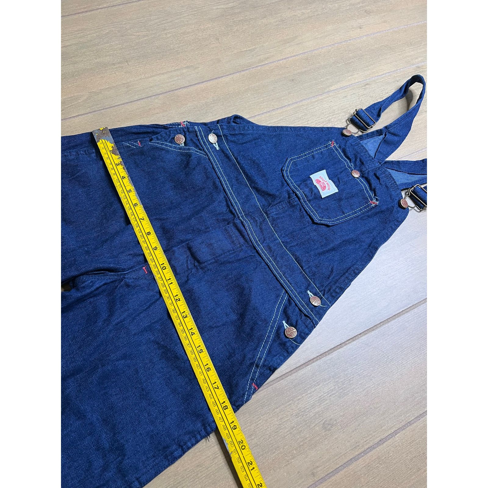 Vintage Vintage Round House Denim Overalls USA Cotton Bib Sz S/M Size US 30 / EU 46 - 15 Thumbnail