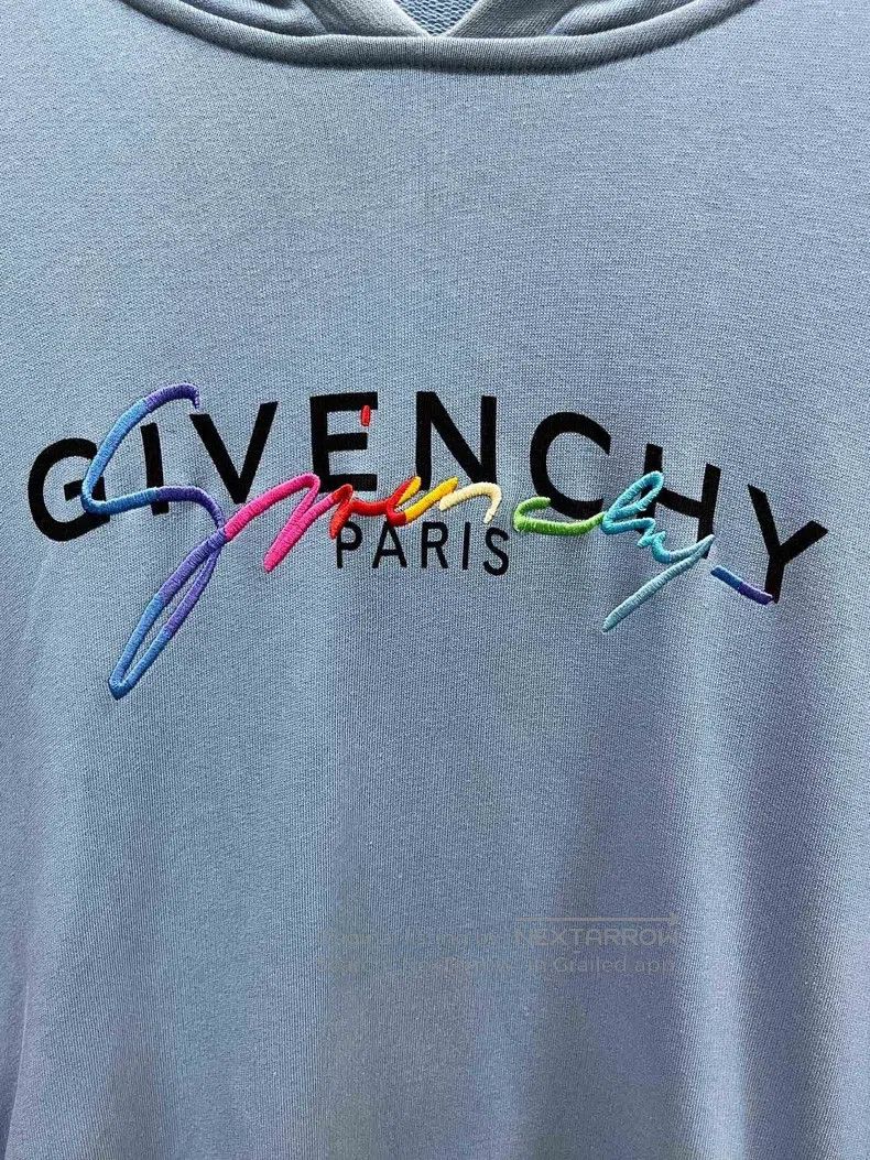 Givenchy Givenchy Rainbow Embroidered Letter Logo Hoodie Size US S / EU 44-46 / 1 - 3 Thumbnail