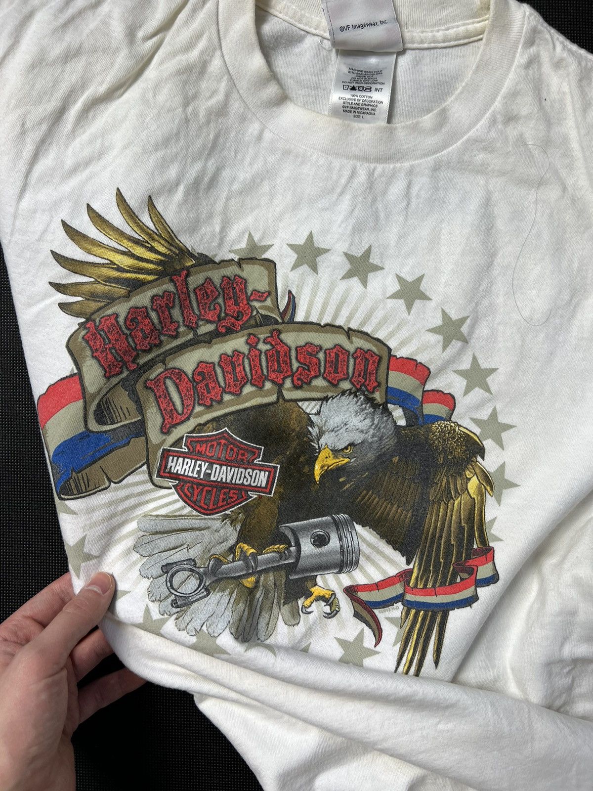 Harley Davidson × Vintage Tshirt Harley Davidson Motor Cycles Dubai 2008 Vintage Size US L / EU 52-54 / 3 - 4 Thumbnail