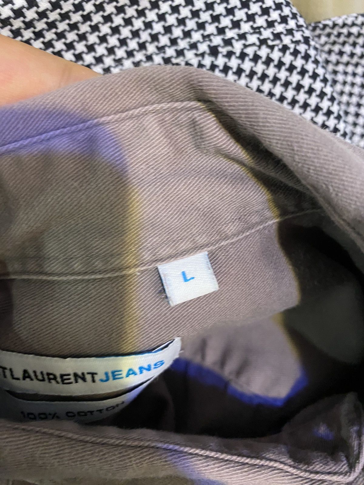 Yves Saint Laurent Heavy YSL Shirt Cotton Saint Laurent Jeans Shirt Size US L / EU 52-54 / 3 - 12 Thumbnail