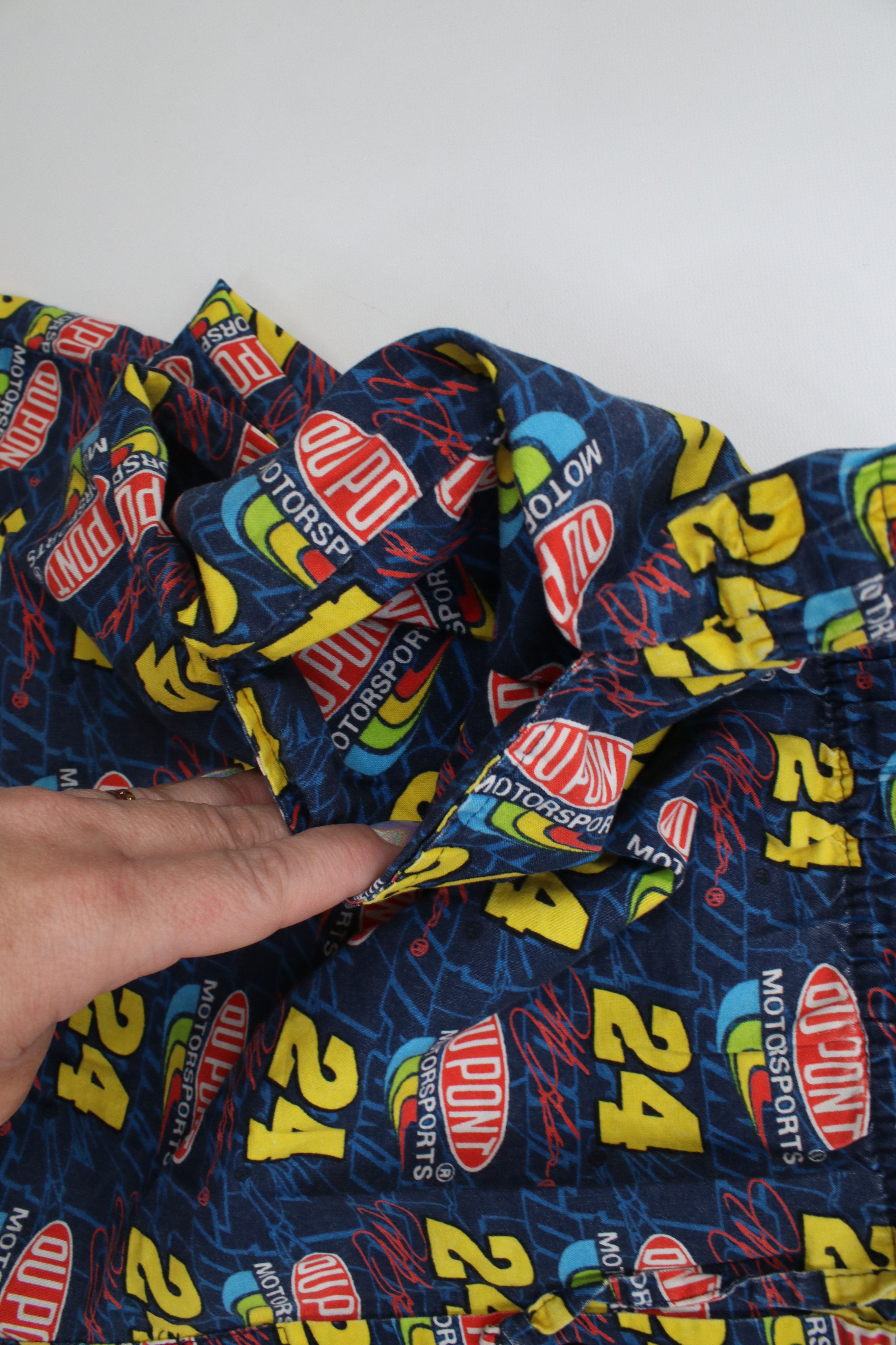 Vintage Vintage 90s Y2K NASCAR Gordon Racing Wide Leg Pants Pajamas Size US 38 / EU 54 - 7 Thumbnail