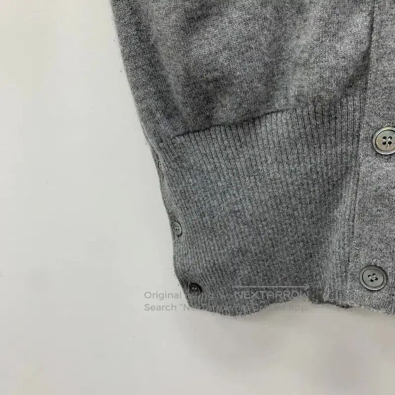 Thom Browne Thom Browne Women's Gray Cashmere Cardigan . Size L / US 10 / IT 46 - 4 Thumbnail