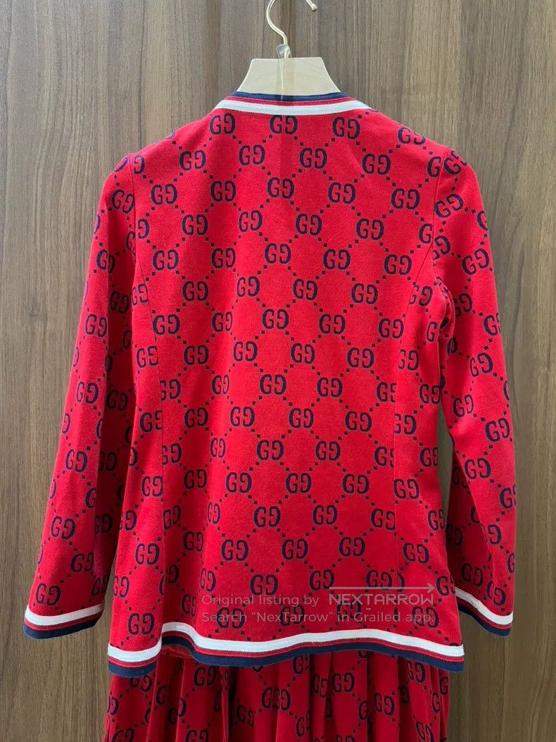 Gucci Gucci Red full print set Size 38R - 4 Thumbnail