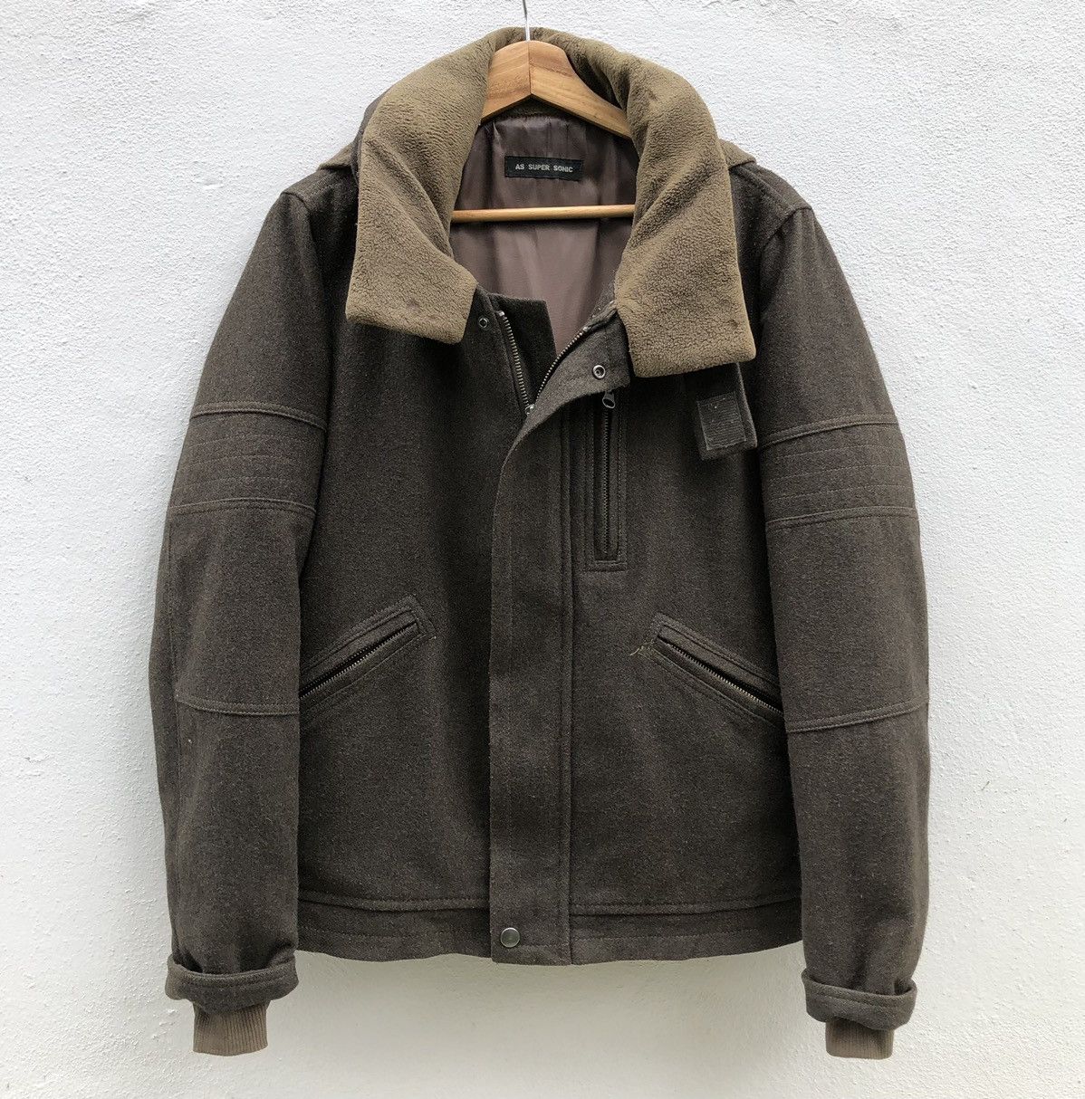 Vintage Japanese As Super Sonic Wool Blend Jacket