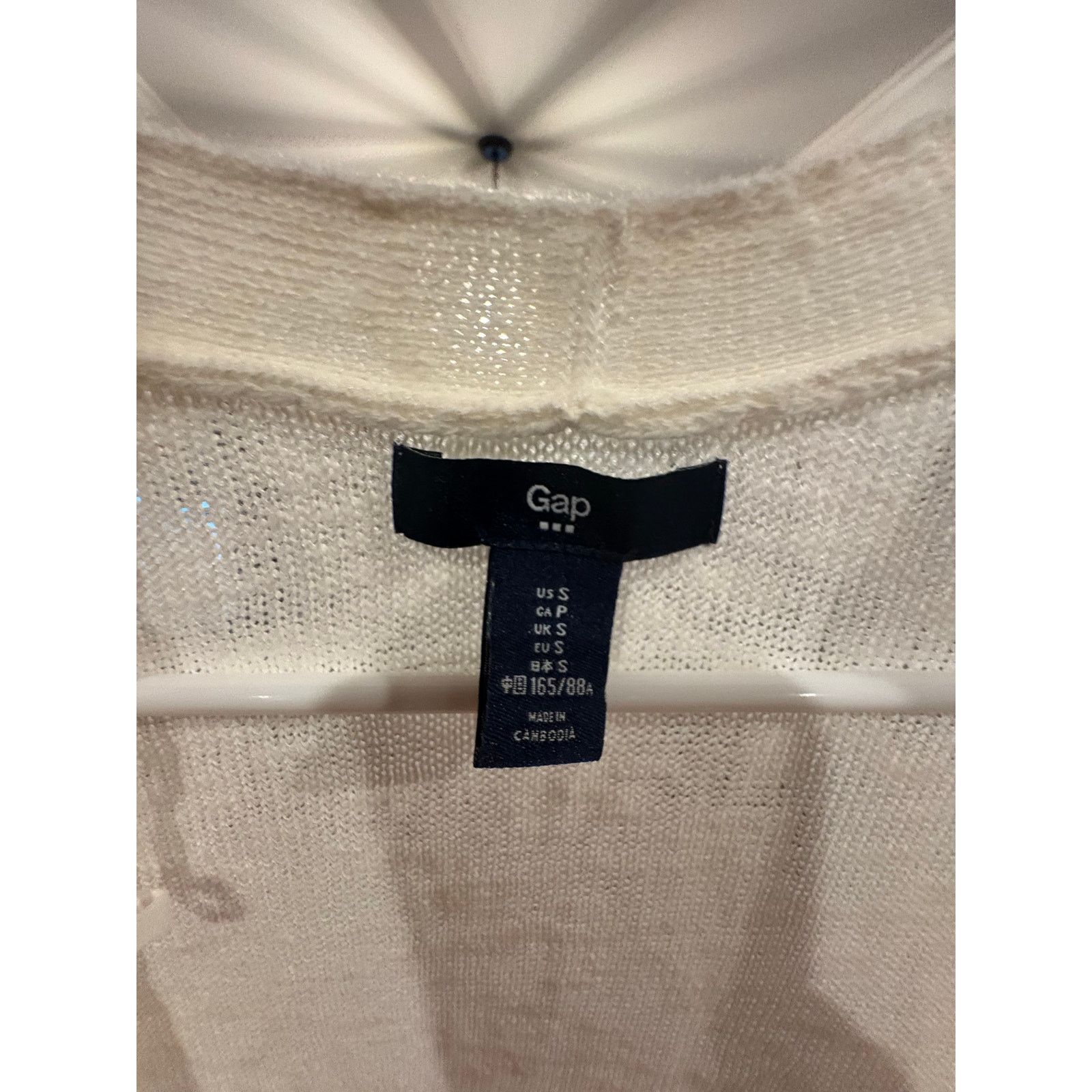 Gap Gap Women’s Ivory Open Front Cardigan Size Small Size S / US 4 / IT 40 - 3 Thumbnail