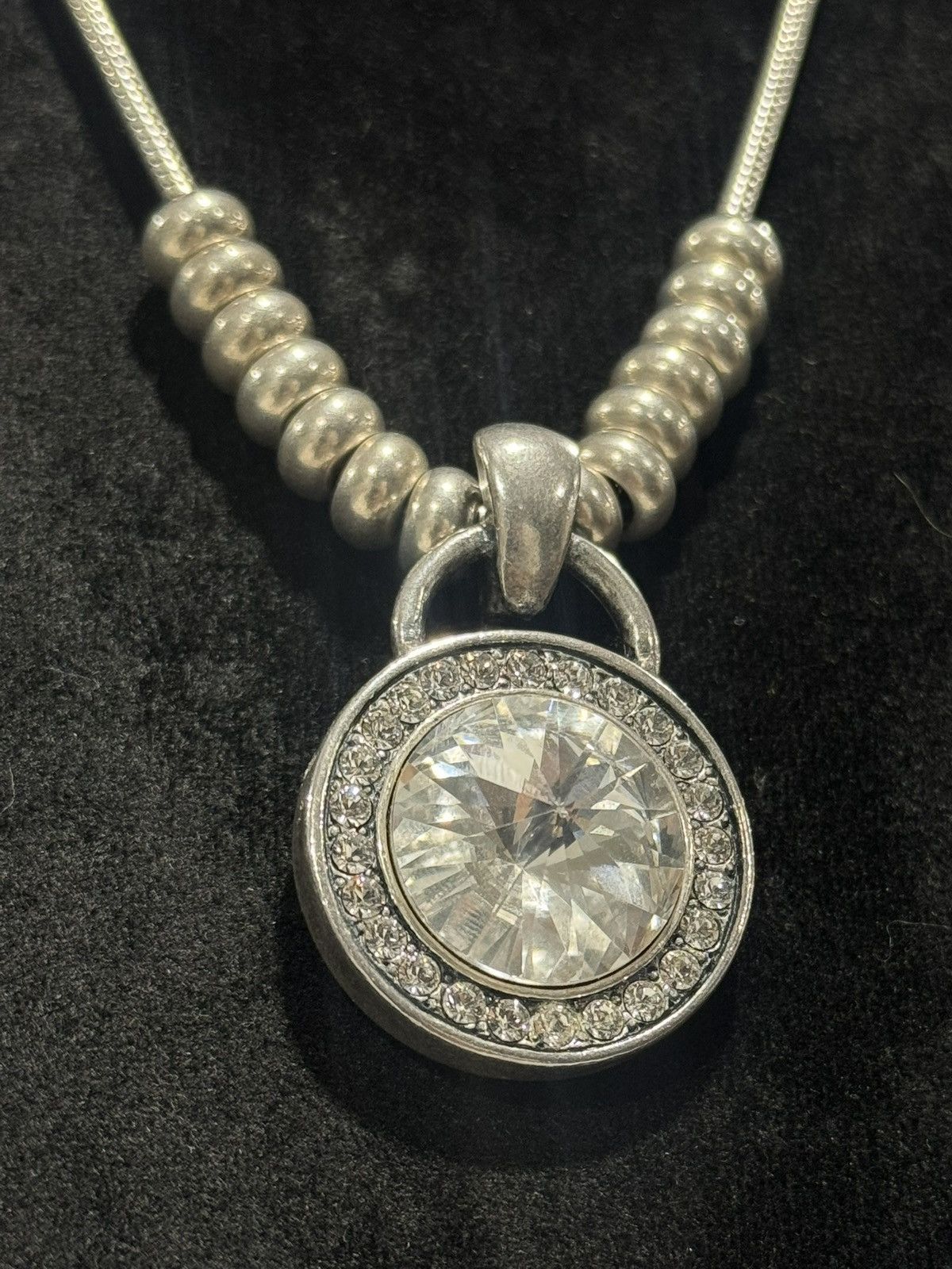 Jewelry Vintage Miglio Crystal Pendant Necklace Statement Jewelry Size ONE SIZE - 11 Thumbnail