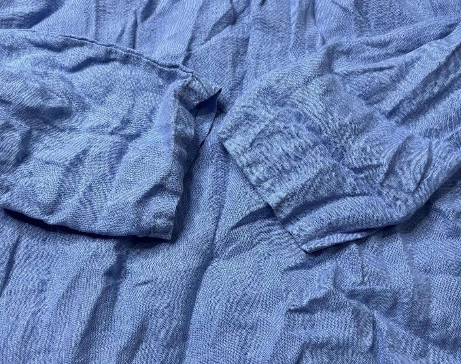 Other Rosemarine Linen Top Women's L Italy Button Roll Tab Sleeve Size L / US 10 / IT 46 - 9 Thumbnail